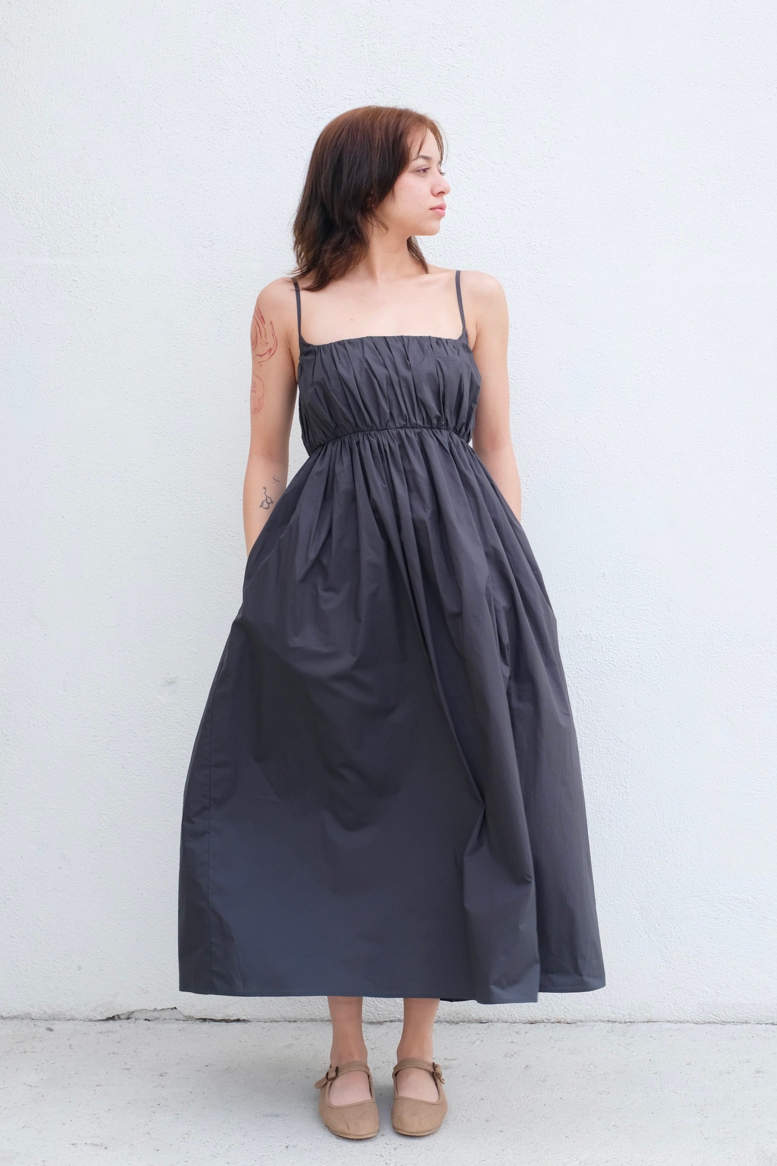 Bronze Age Poppy Dress / Stone(adhoc custom)