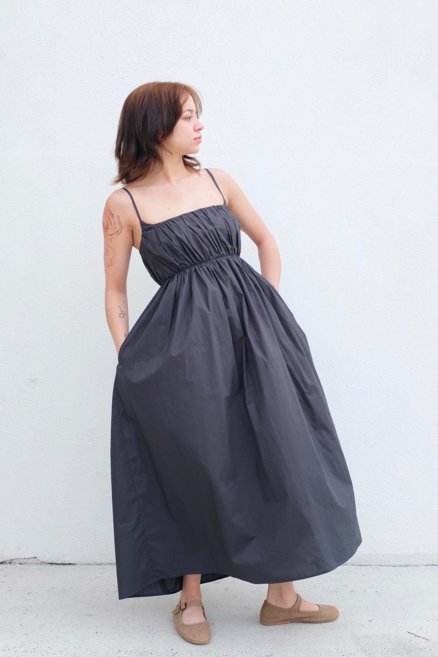 Bronze Age Poppy Dress / Stone(adhoc custom)