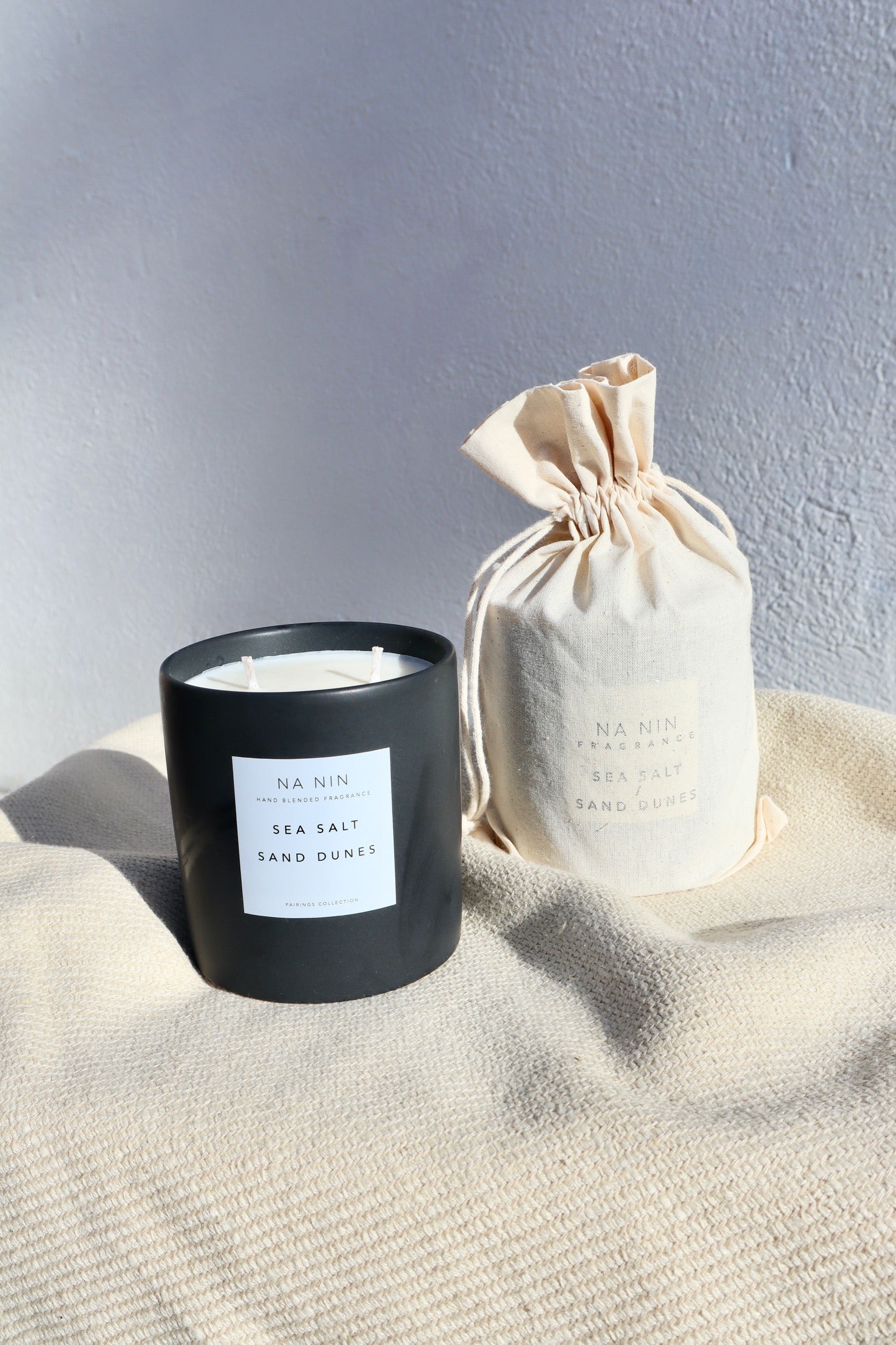 Na Nin Candle 16oz, Sea Salt/Sand Dunes