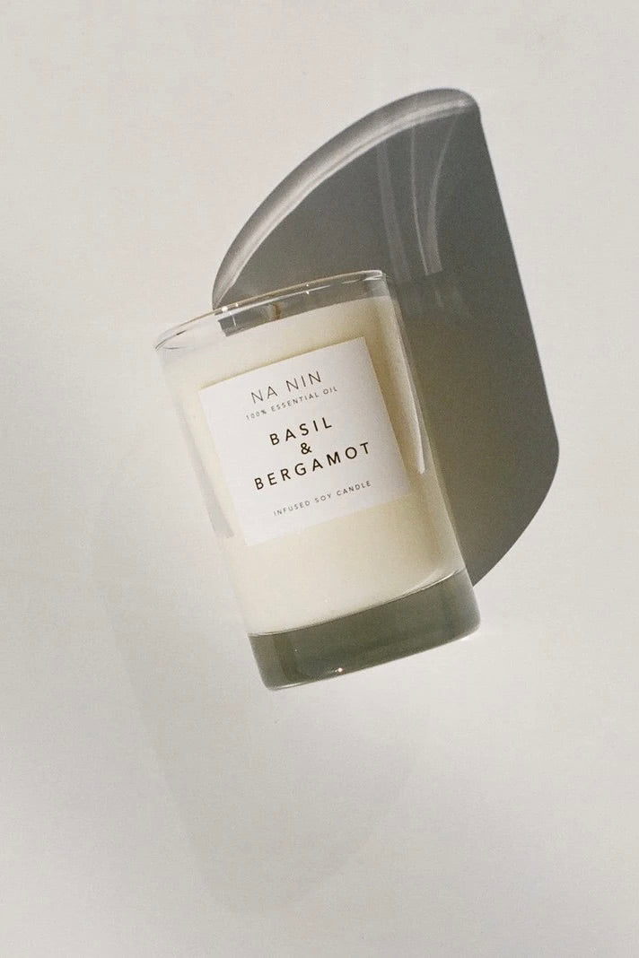 Basil Bergamot Soy Wax Candle