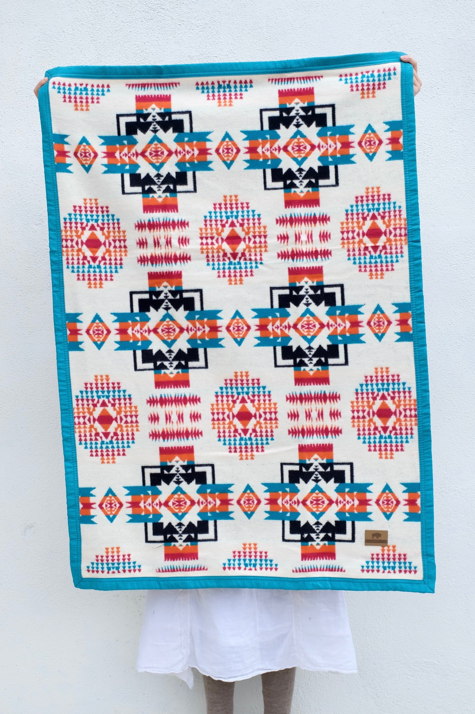 Boy Chief Cotton Baby Blanket / Ivory