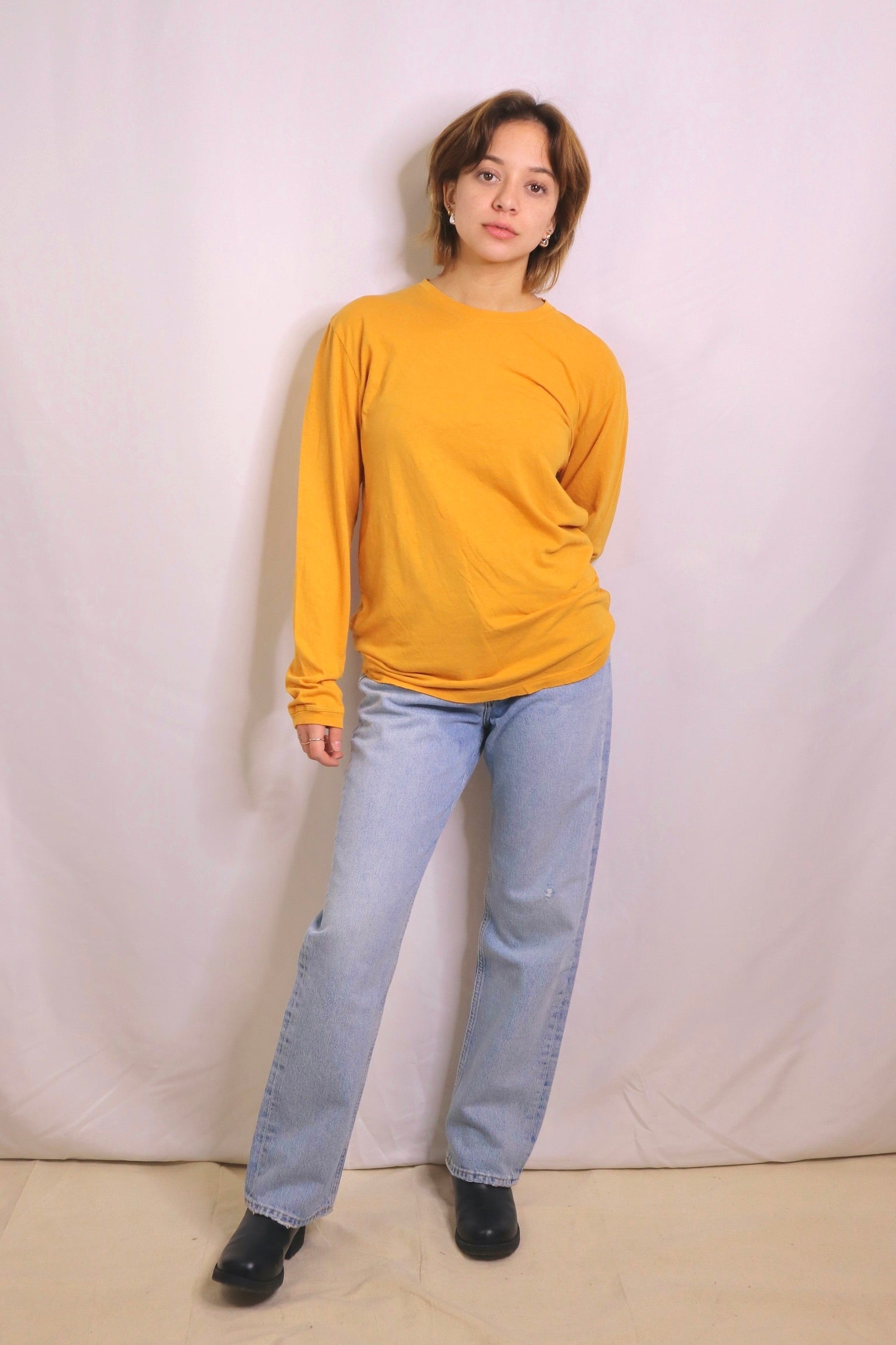 Jungmaven Pavones Long Sleeve Tee / Mango Mojito