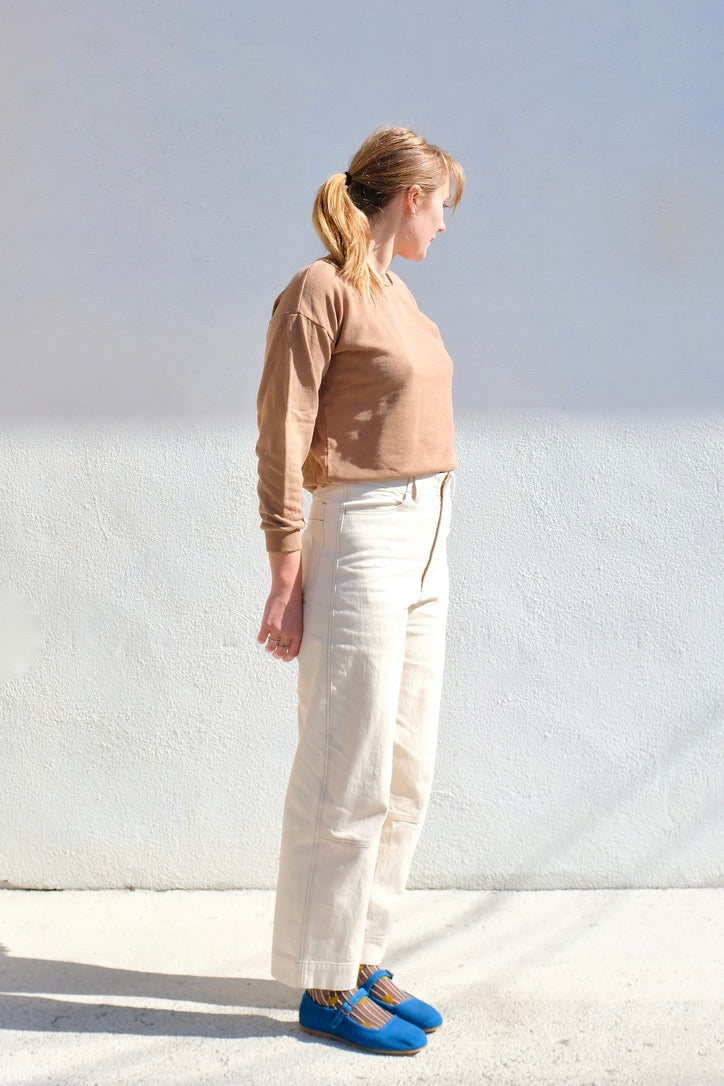 Jungmaven Crux Crop Sweatshirt / Coyote