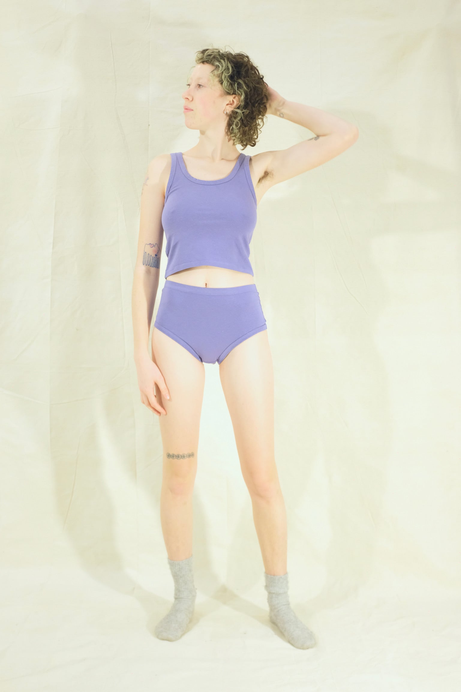 Jungmaven High Waist Brief / Lavender Violet