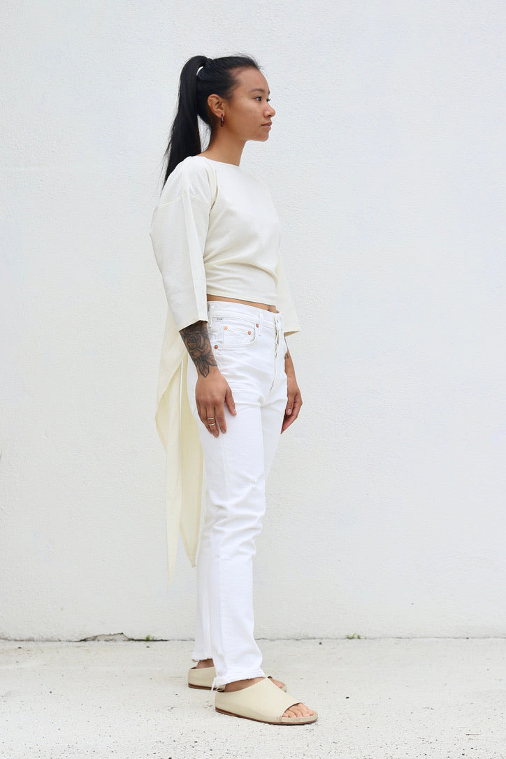Citizens of humanity Jolene High Rise Straight / White Out