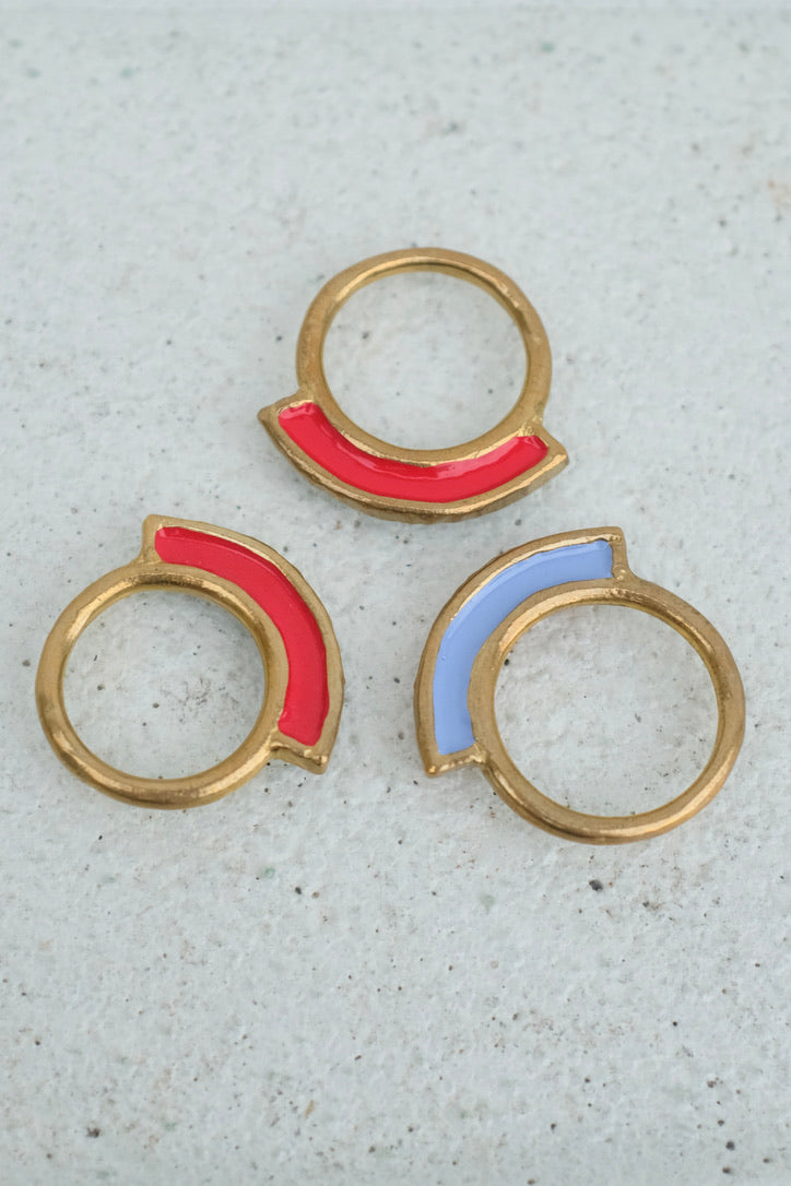 Ora C Mies Ring, Brass