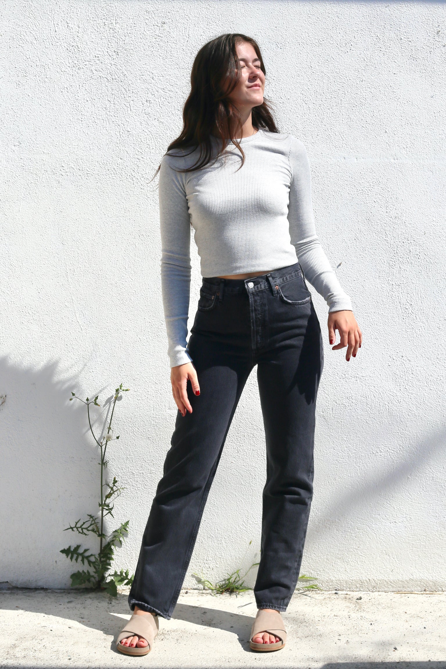 90's Pinch Waist / Black Tea