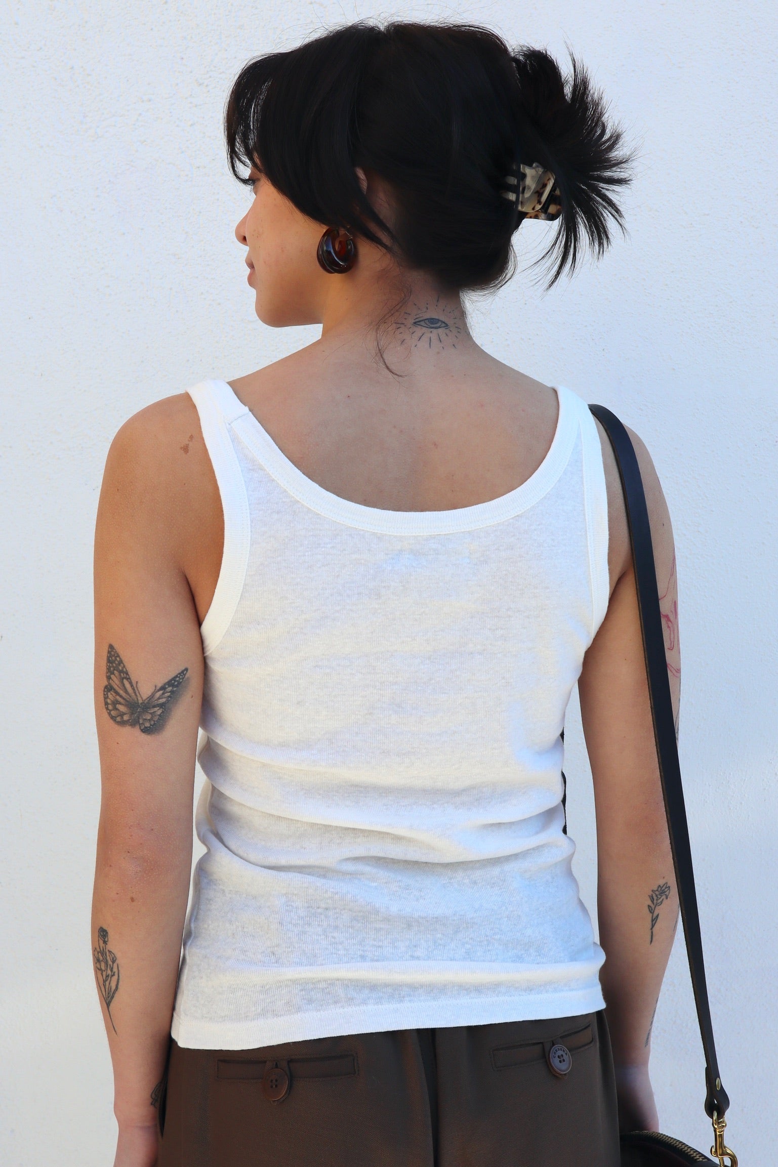 Basic Jersey Tank / White