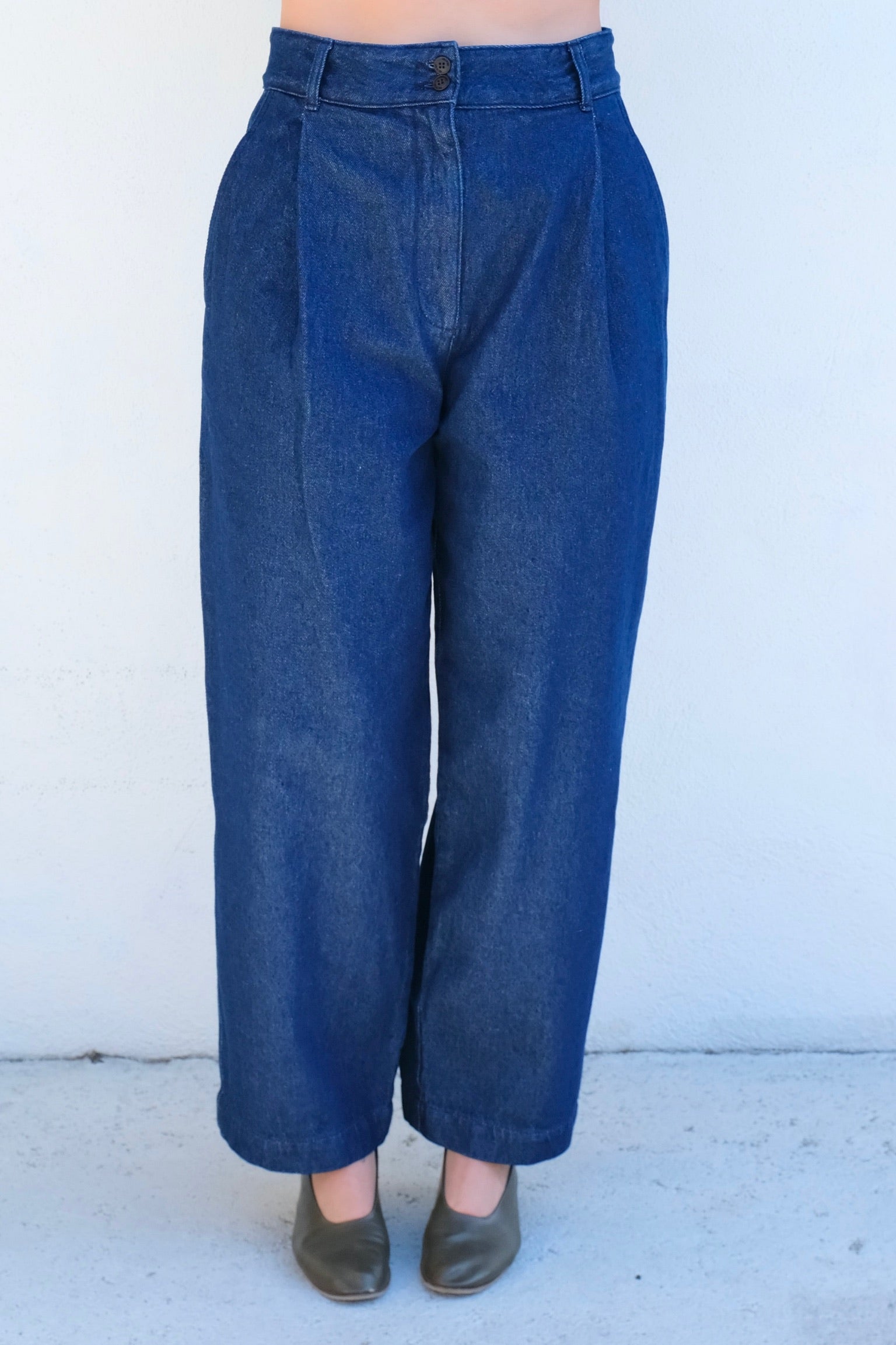 Girls of Dust British Worker Pant / Denim Blue