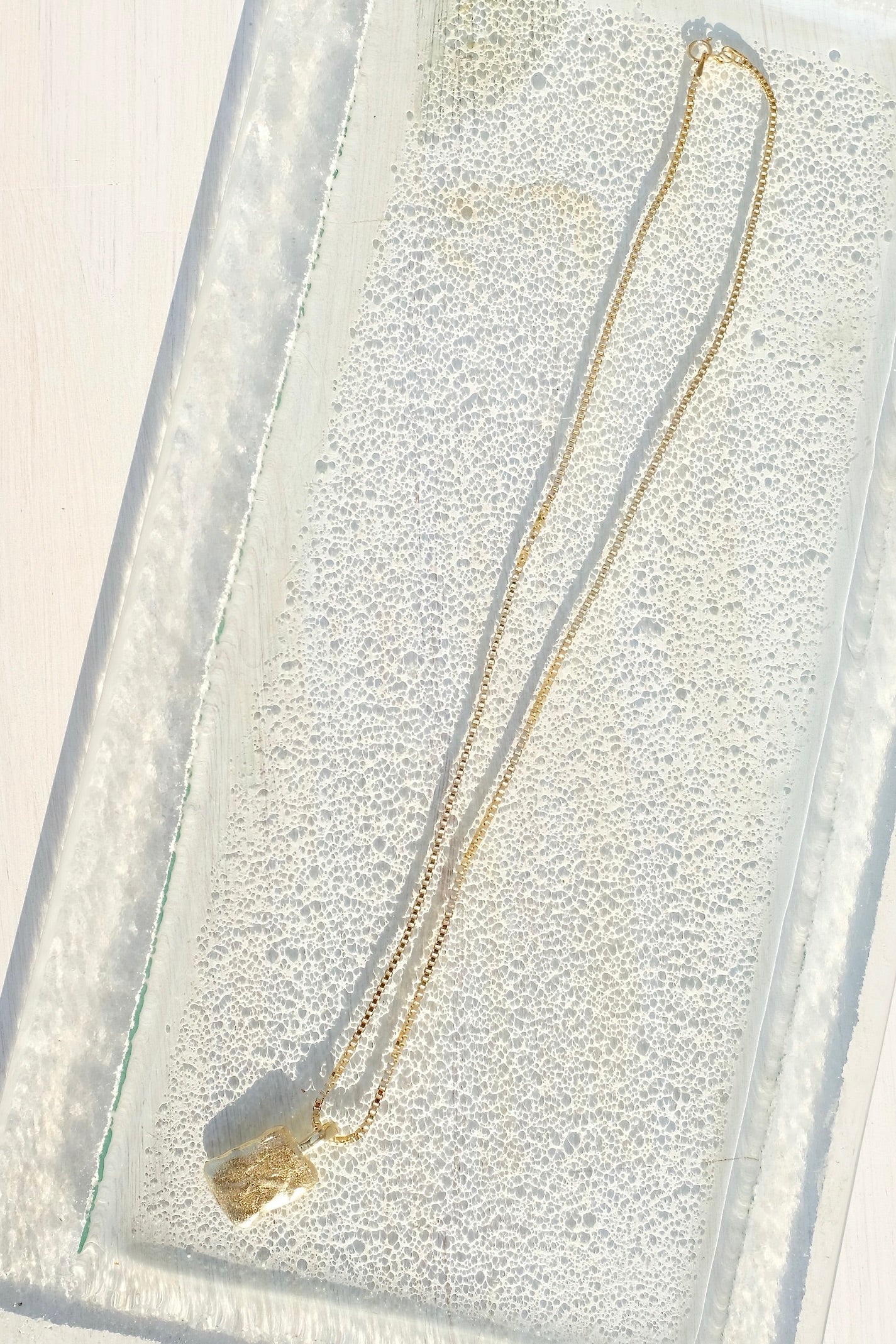 Mercurial Paolo Necklace on Box Chain / Gold