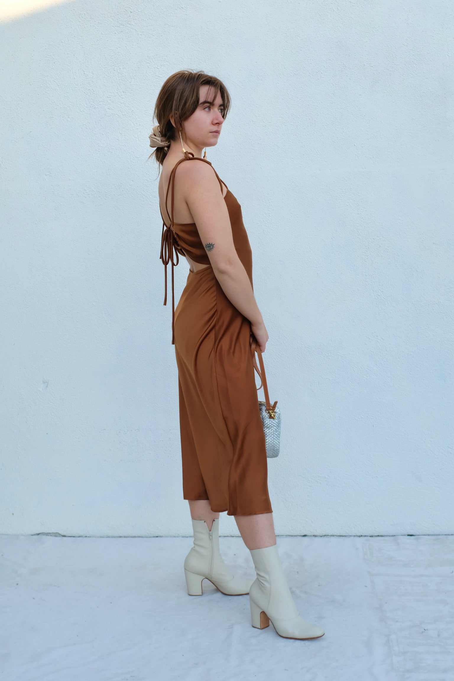 Bronze Age Heartbreak Slip Dress / Cocoa