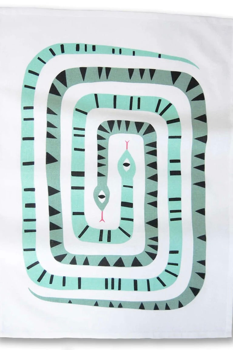 Badger & Burke Tea Towel / Twin Snakes