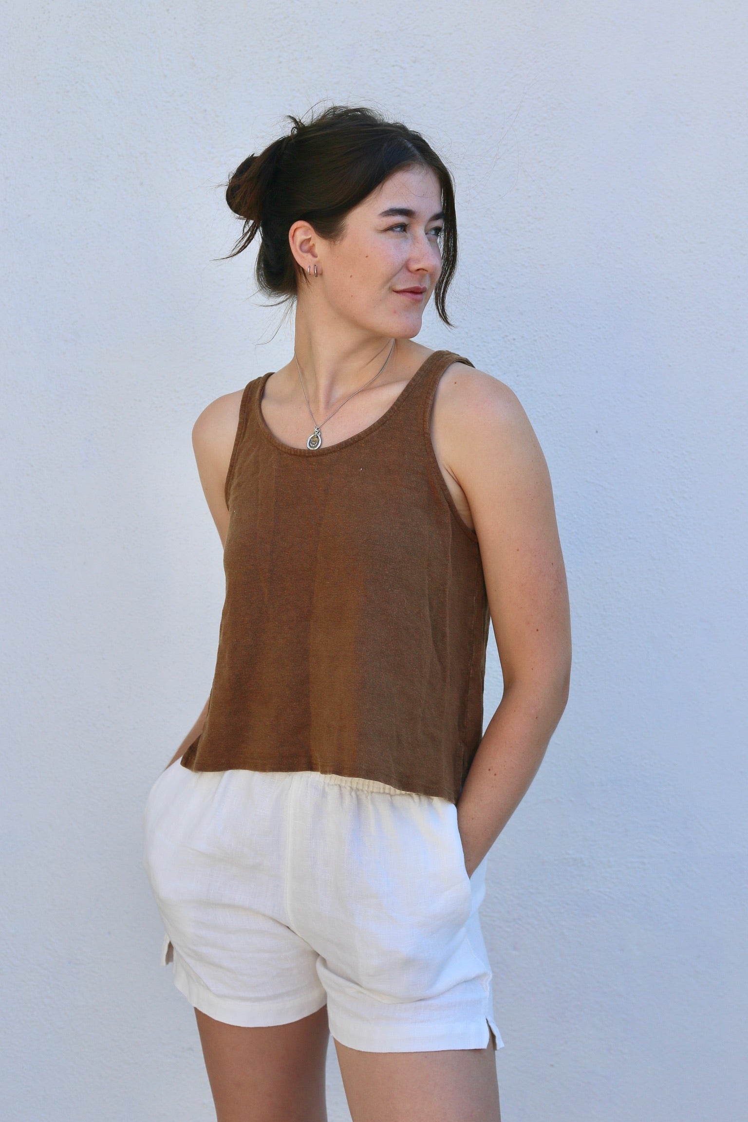 Jungmaven Makena 100% Hemp Linen Short / Washed White