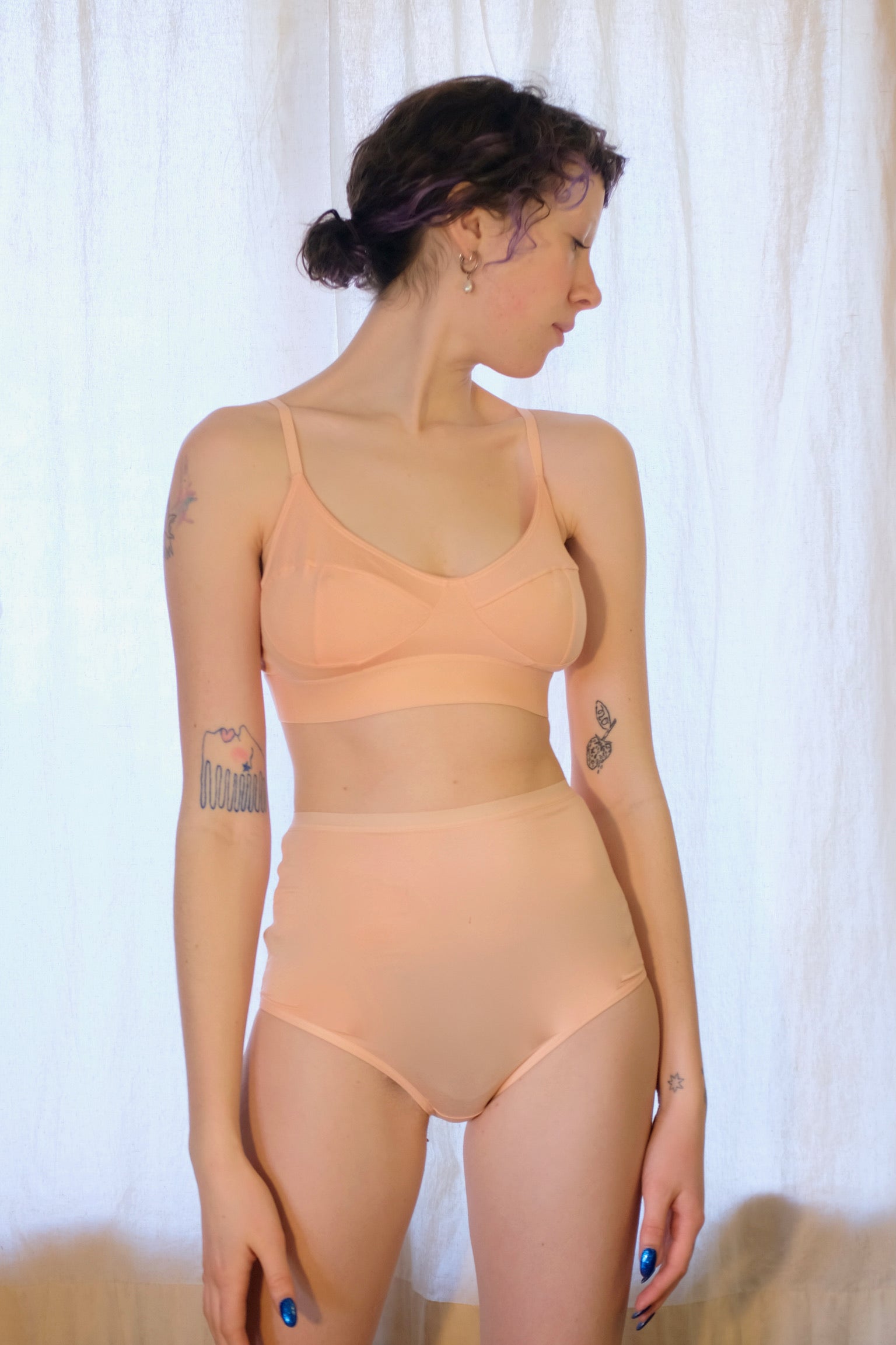 Baserange Highwaist Bell Pant, Pink