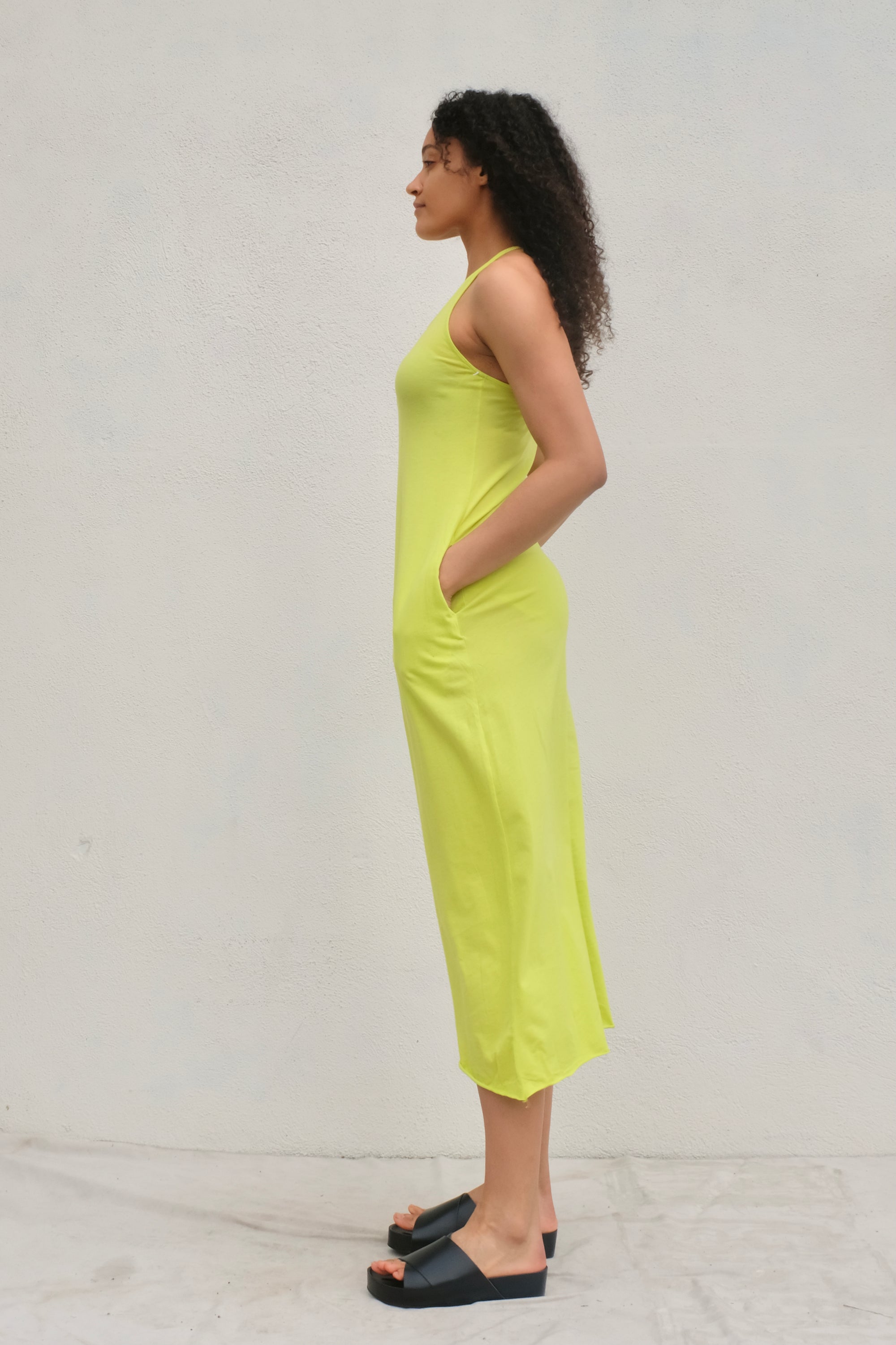 Stateside Cloud Jersey Bodycon Dress / Pear