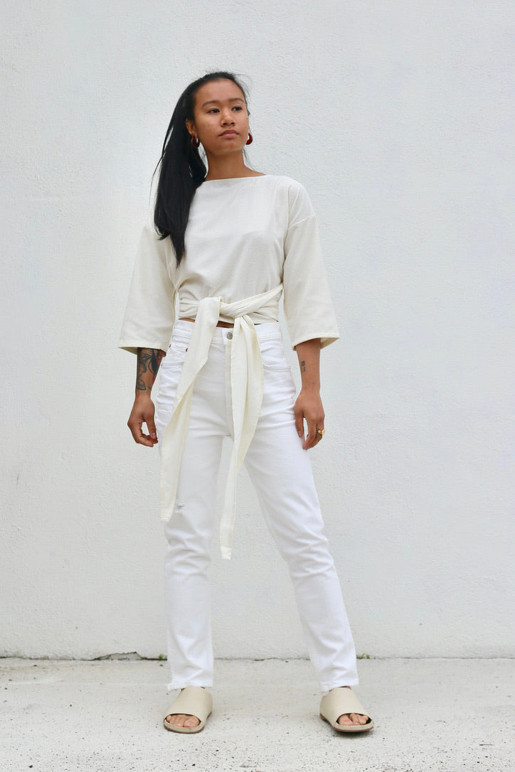 Citizens of humanity Jolene High Rise Straight / White Out