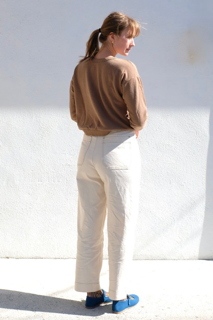 Jungmaven Crux Crop Sweatshirt / Coyote