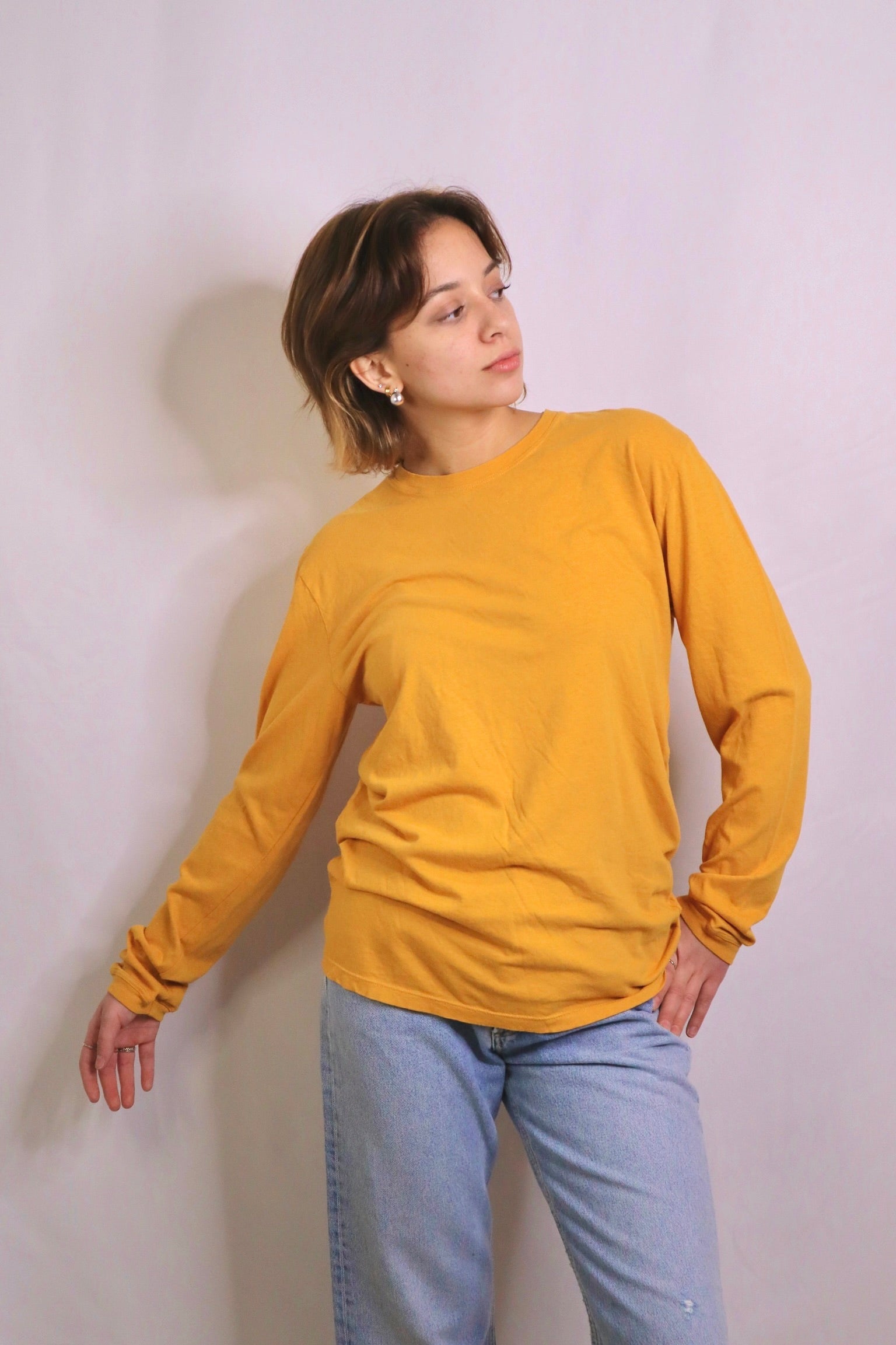 Jungmaven Pavones Long Sleeve Tee / Mango Mojito