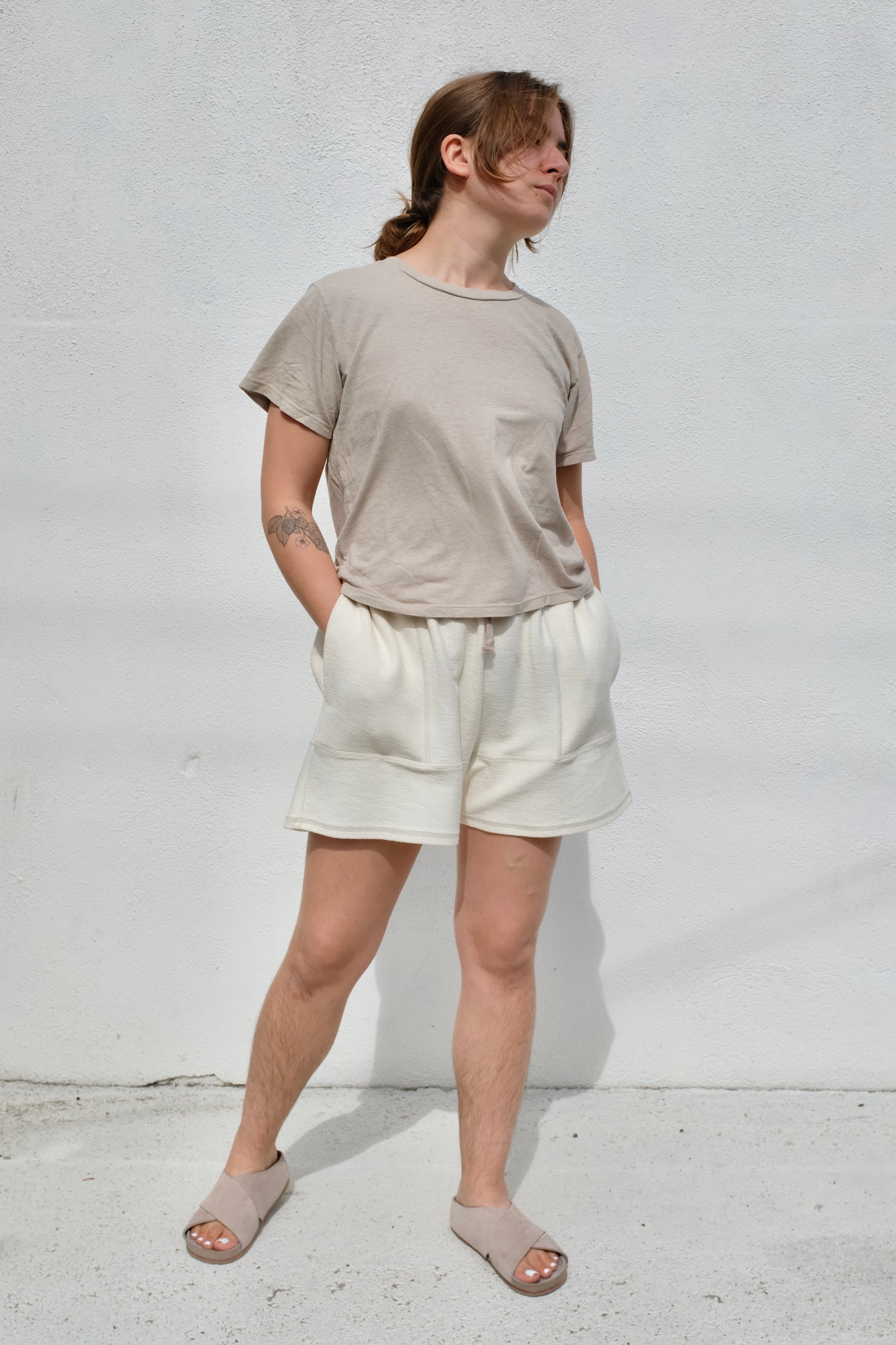 Jungmaven Cropped Lorel Tee / Canvas