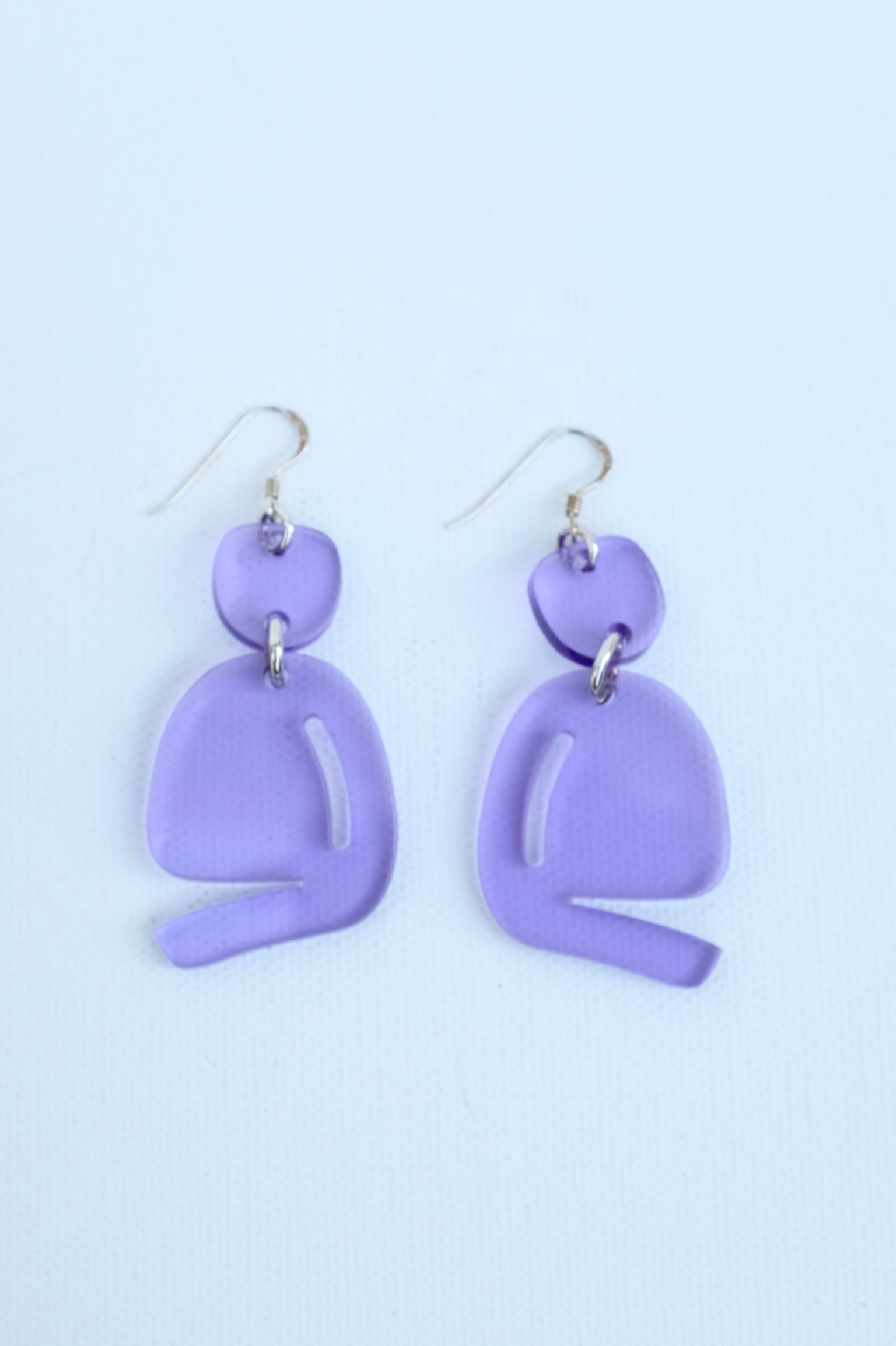 Warren Steven Scott Mini Slashed Ovoid, Trans Violet