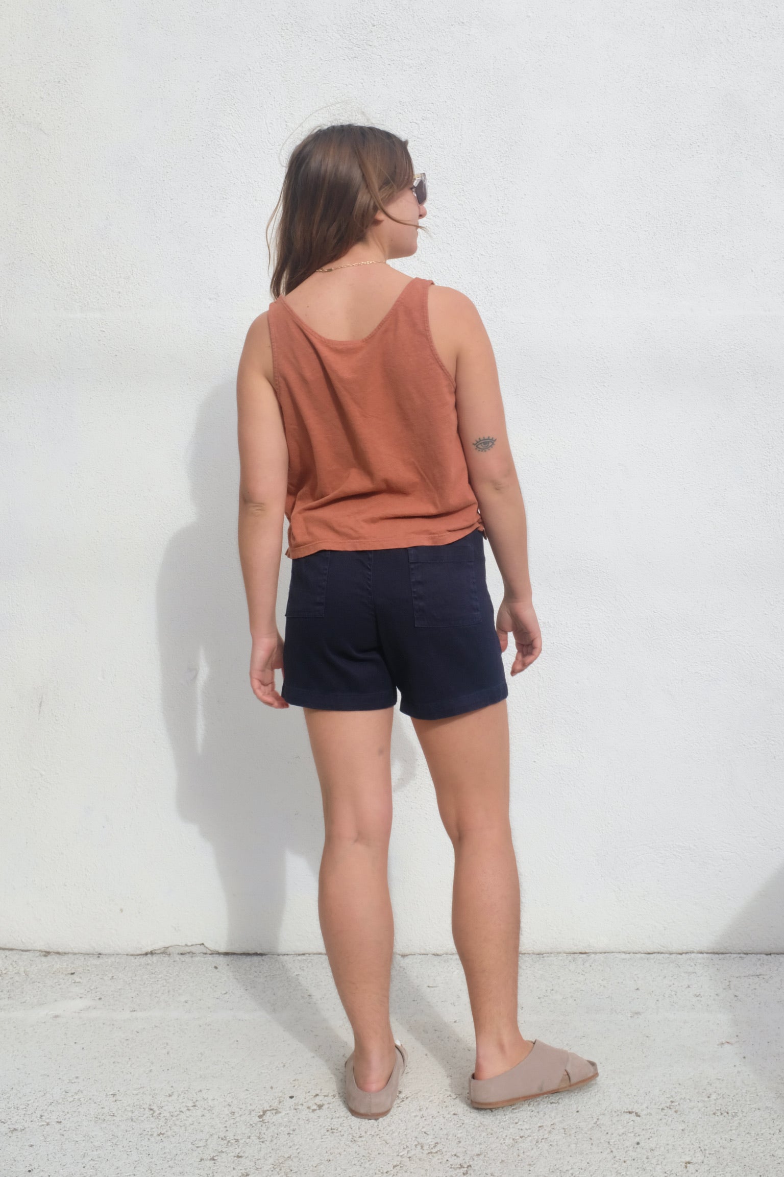 Jungmaven Cropped Tank / Terracotta