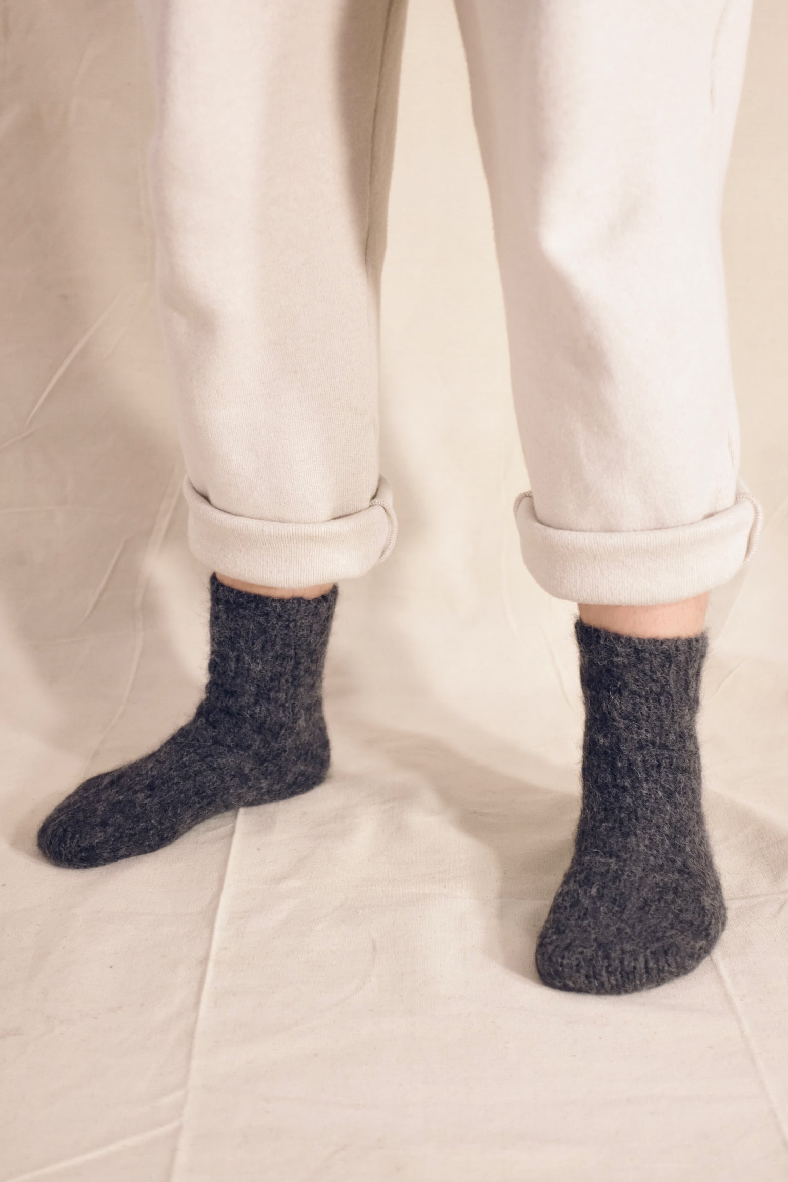 Bare Knitwear House Socks / Charcoal