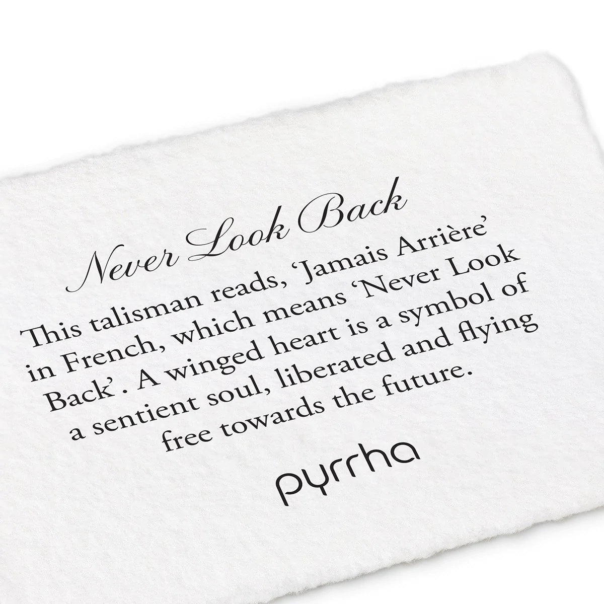 Pyrrha Never Look Back Talisman / Sterling Silver