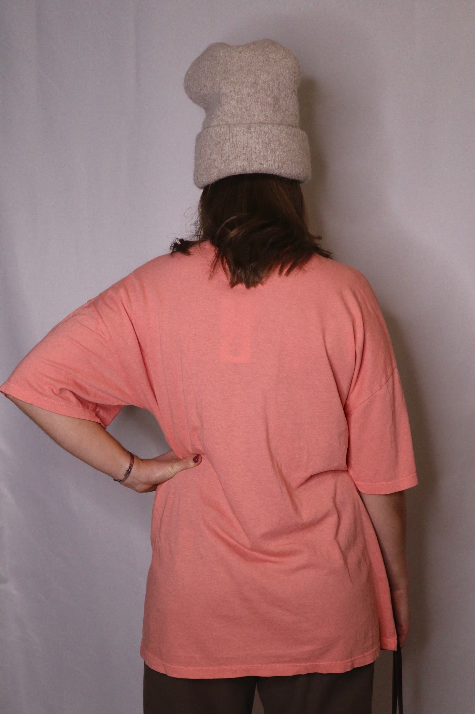 Index Oversized Tee / Pink Salmon