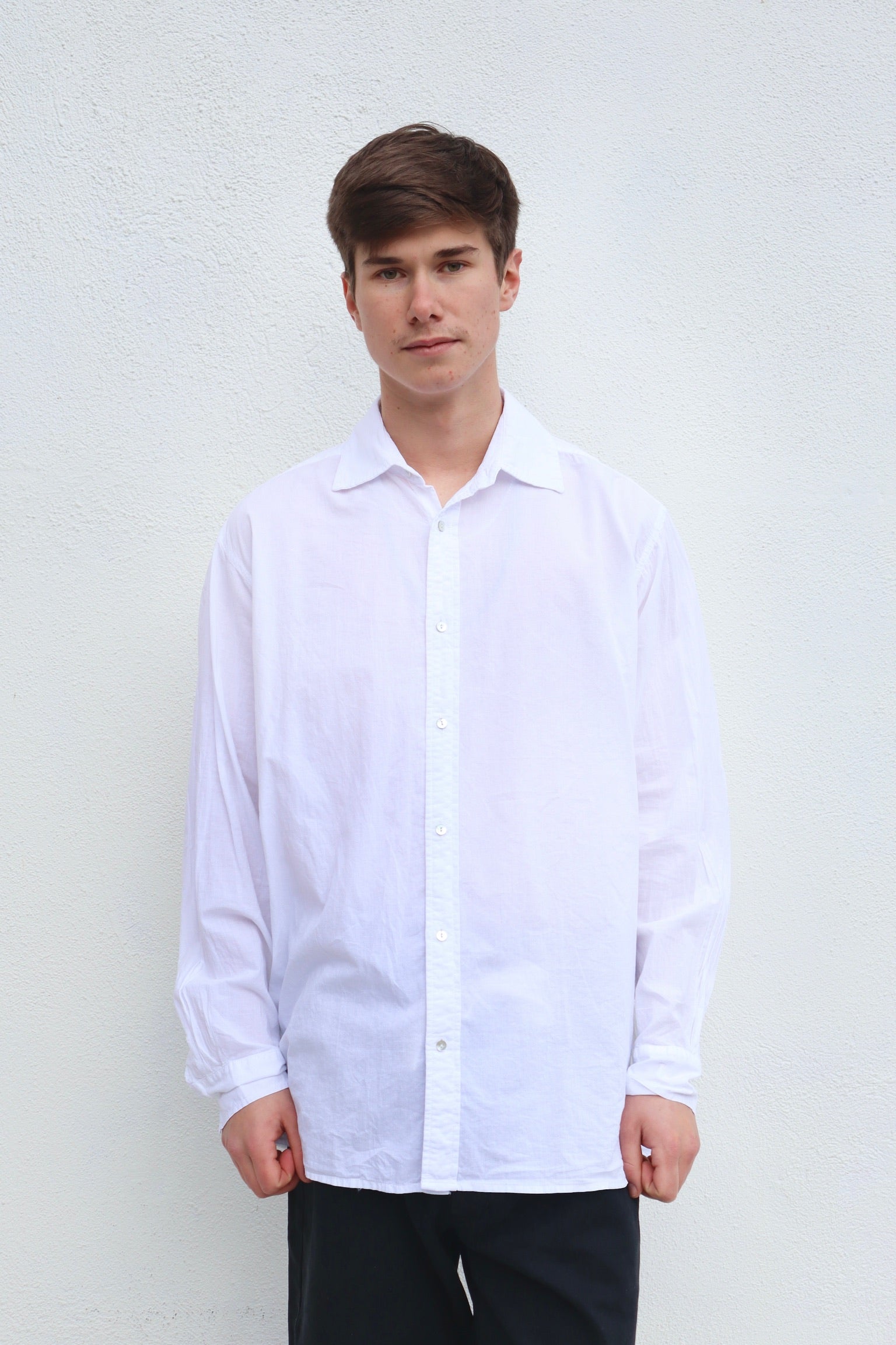 Collared Boyshirt / White