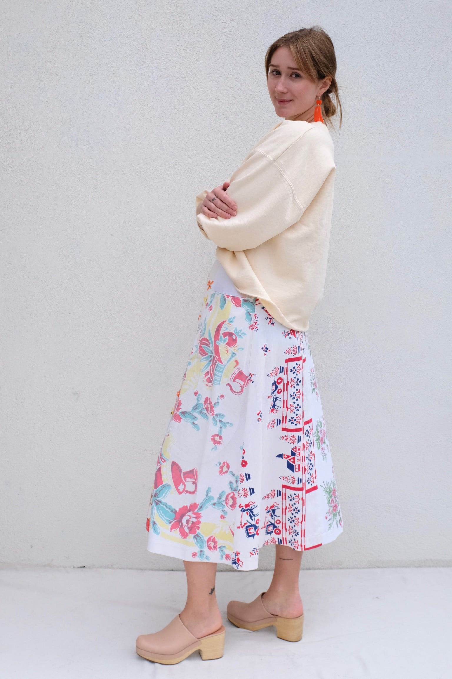 Carleen Dinner Party Skirt, OOAK Tablecloth 2