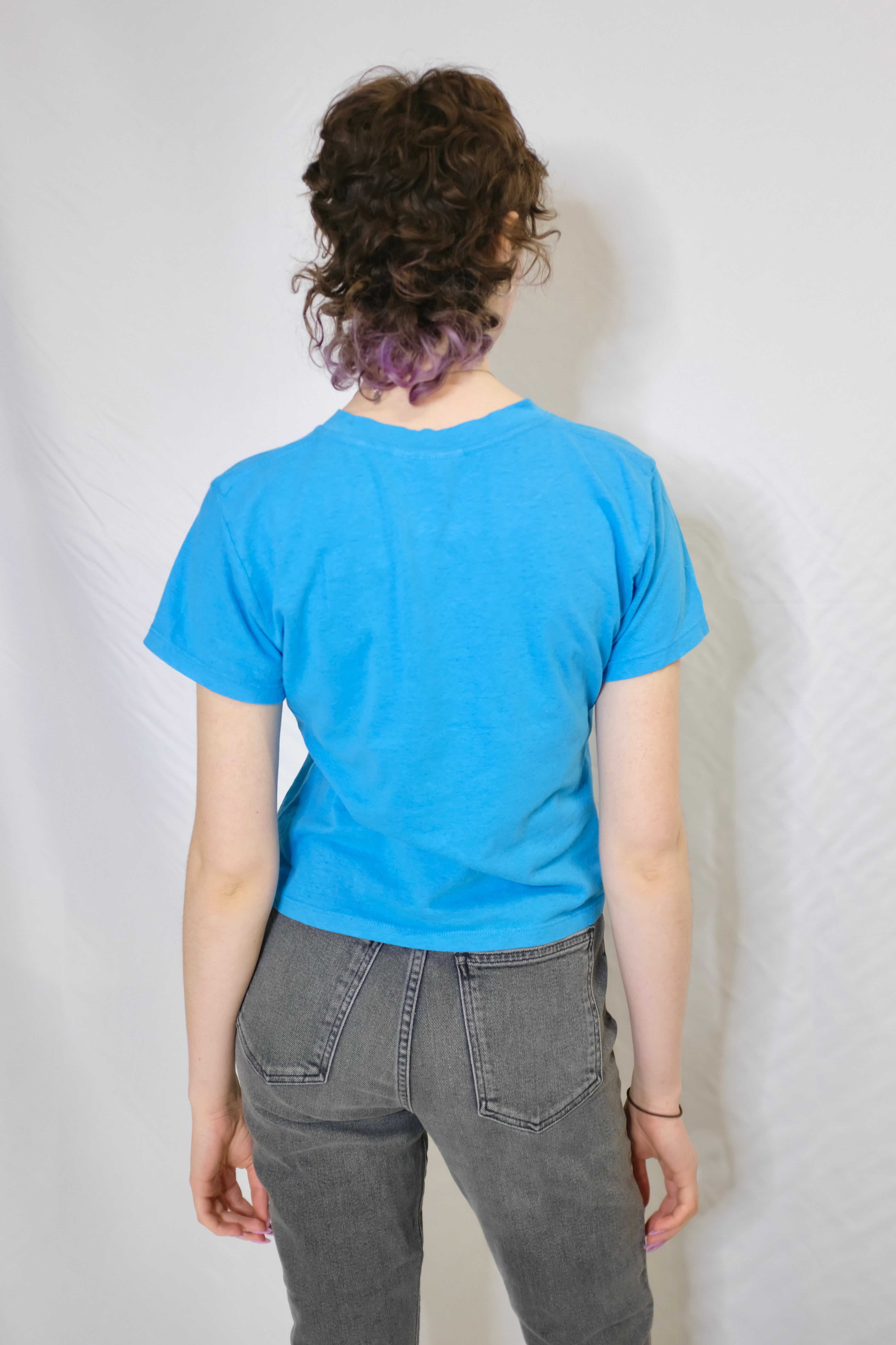 Jungmaven Cropped Lorel Tee, Turqoise