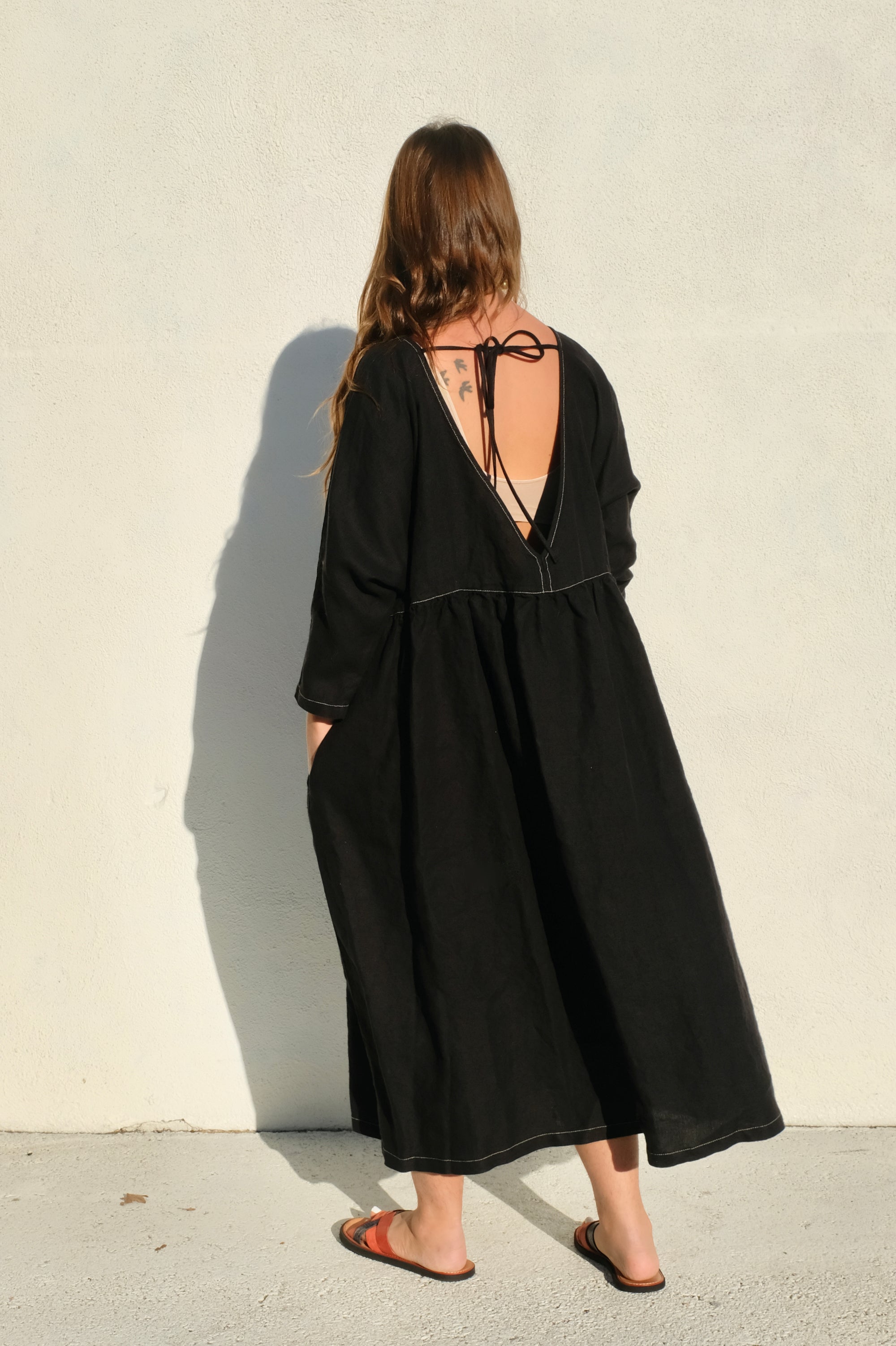 Rachel Comey Linen Oust Dress / Black