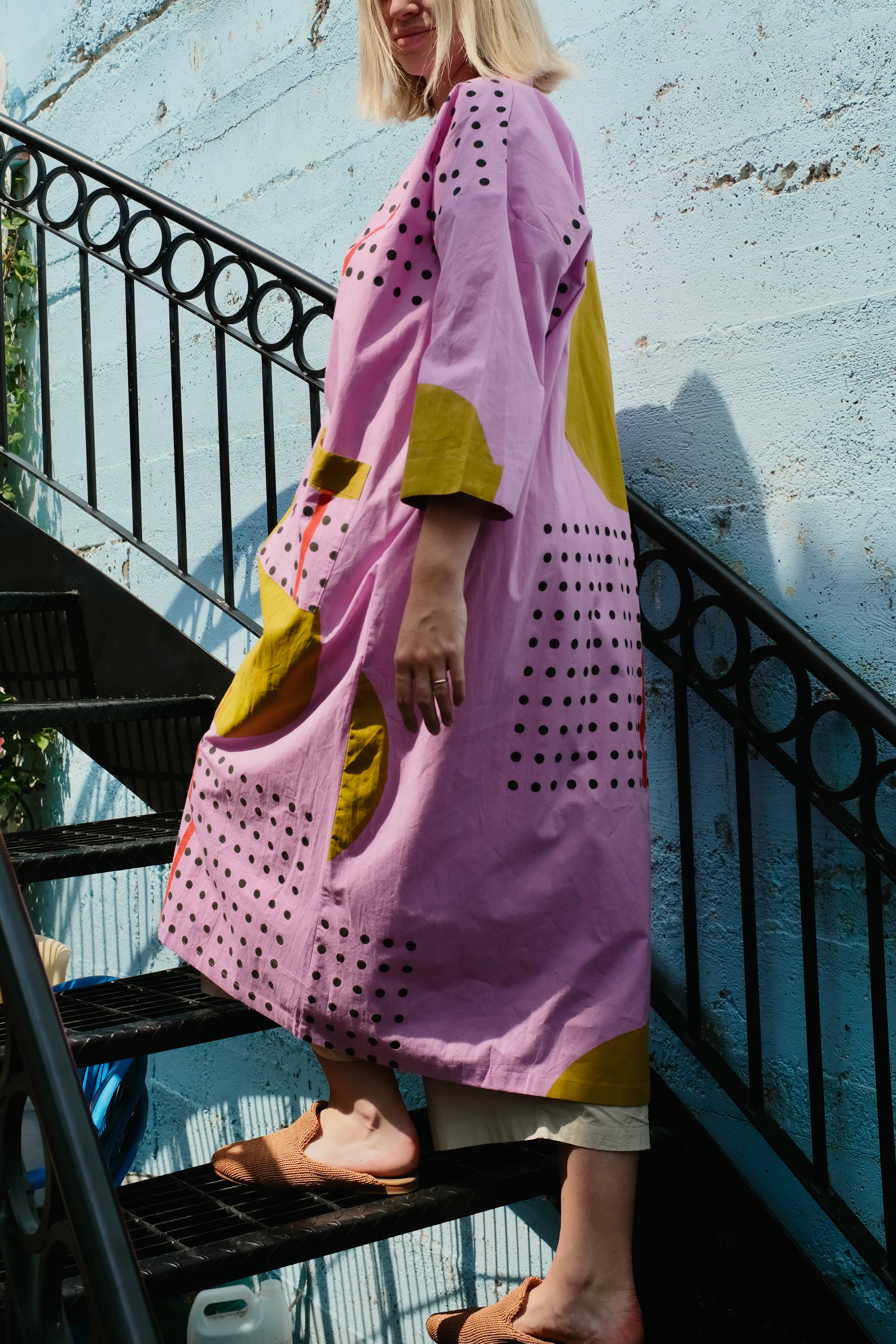Block Shop Bird of Paradise Robe / Lilac