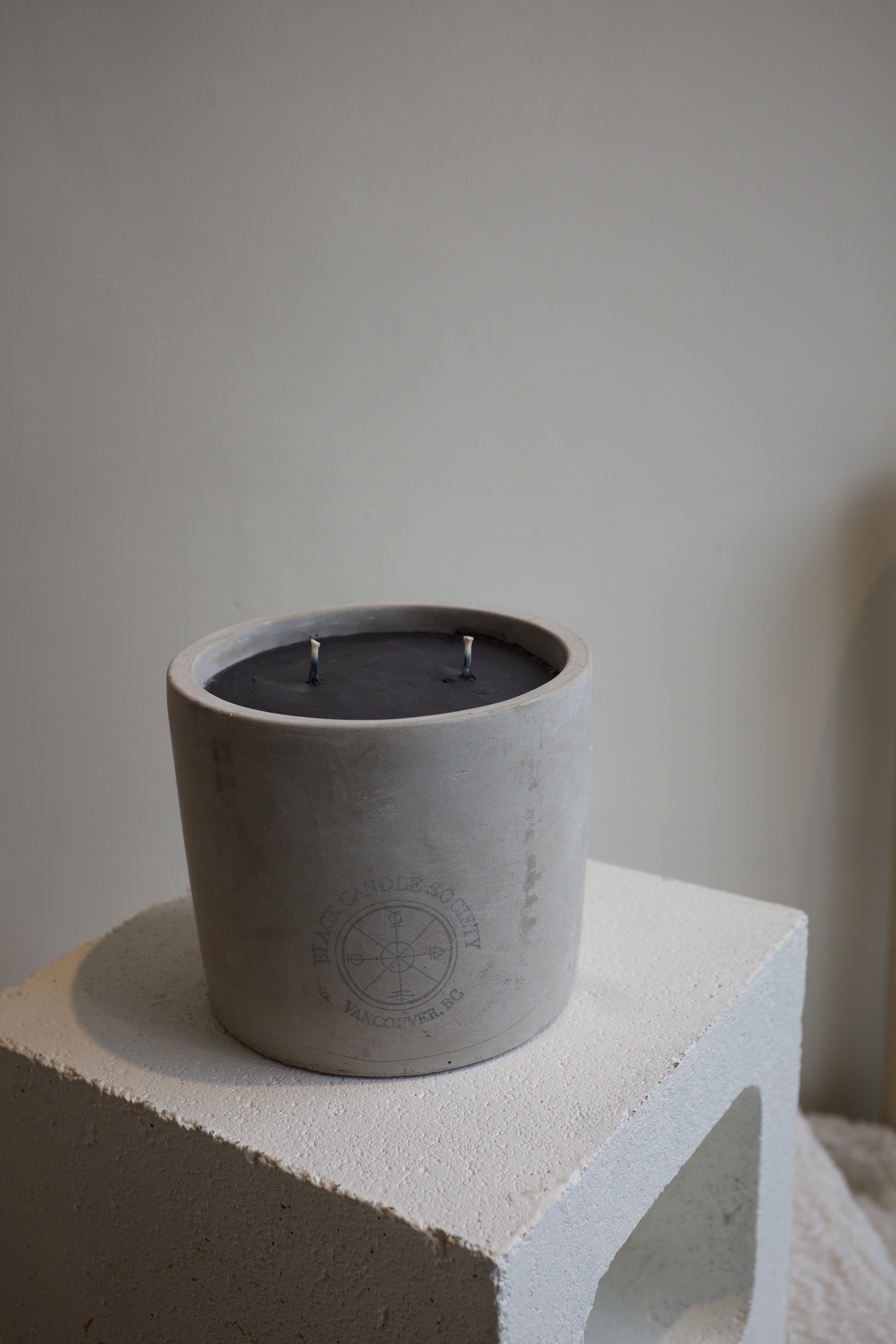 BCS Large Concrete Candle