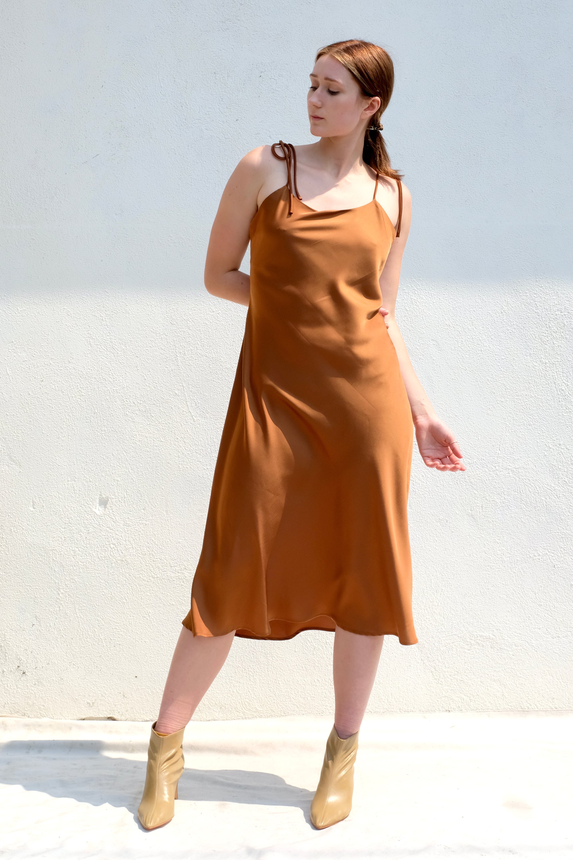 Bronze Age Heartbreak Slip Dress / Cocoa