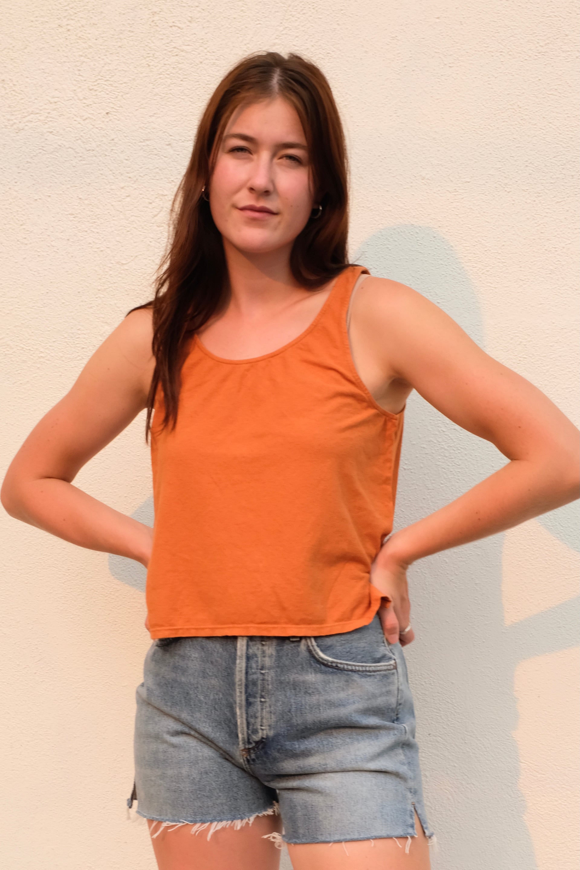 Jungmaven Cropped Tank / Himalayan Rhubarb