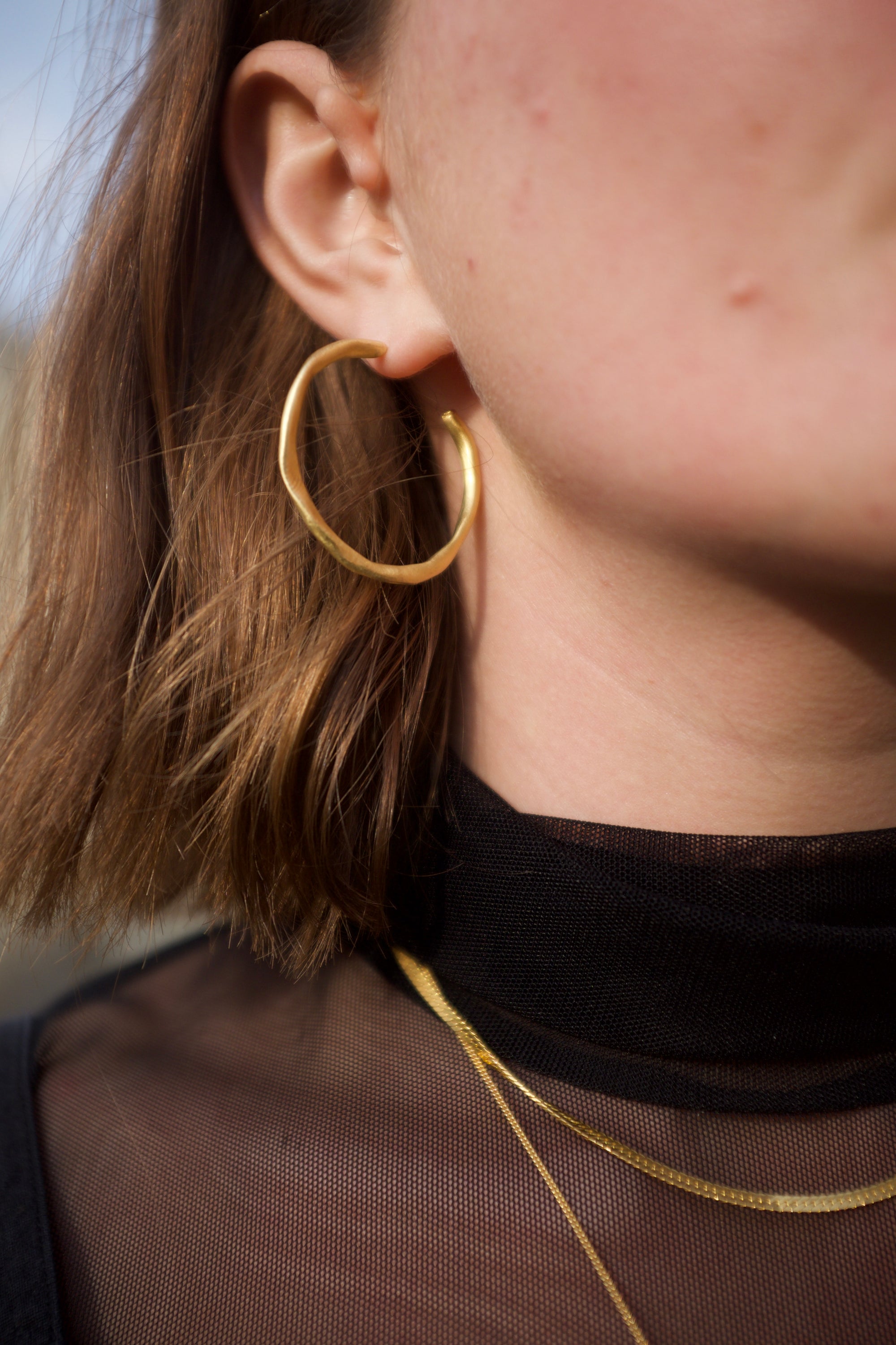 Mercurial Large Smush Hoop / Gold