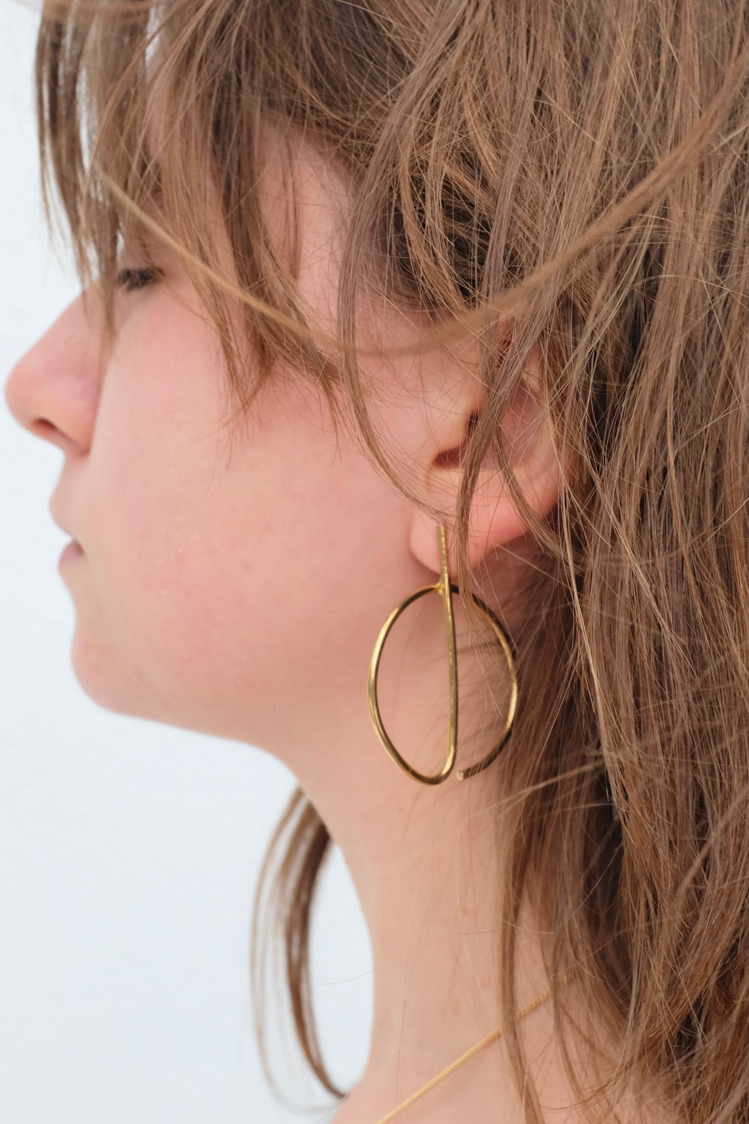 Rivi Drop LG Earrings / Brass