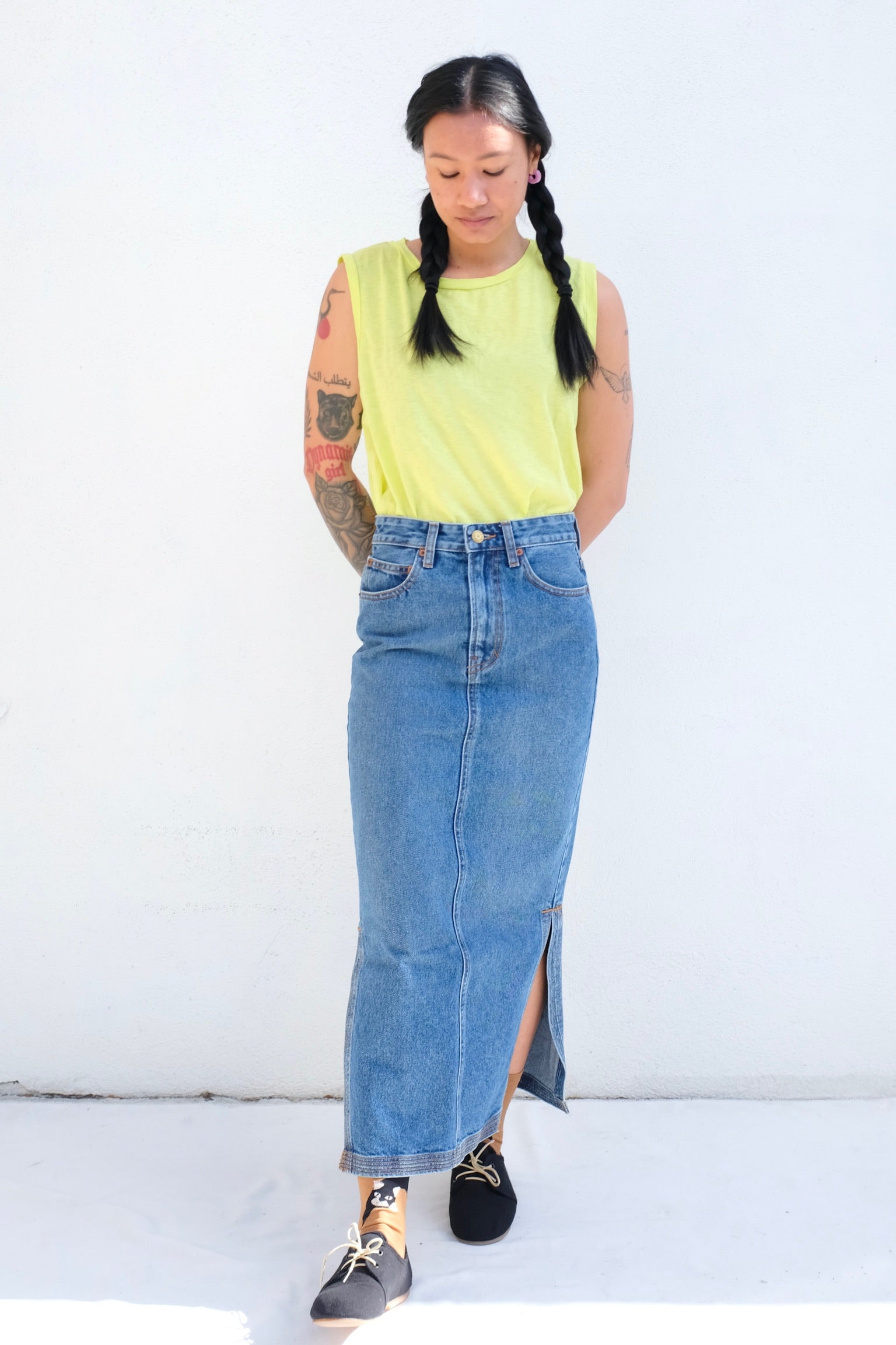 B-Sides Carrera Jean Skirt / Leo