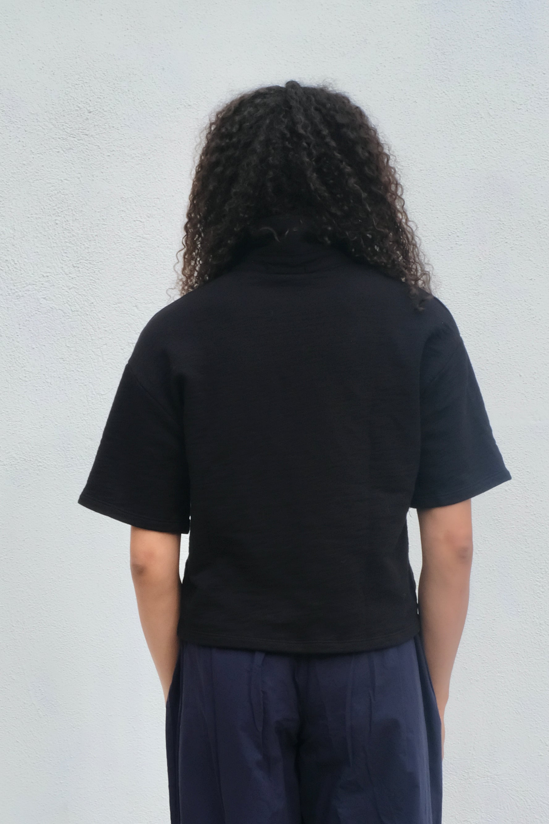 Stateside French Terry Loop Slub Polo, Black