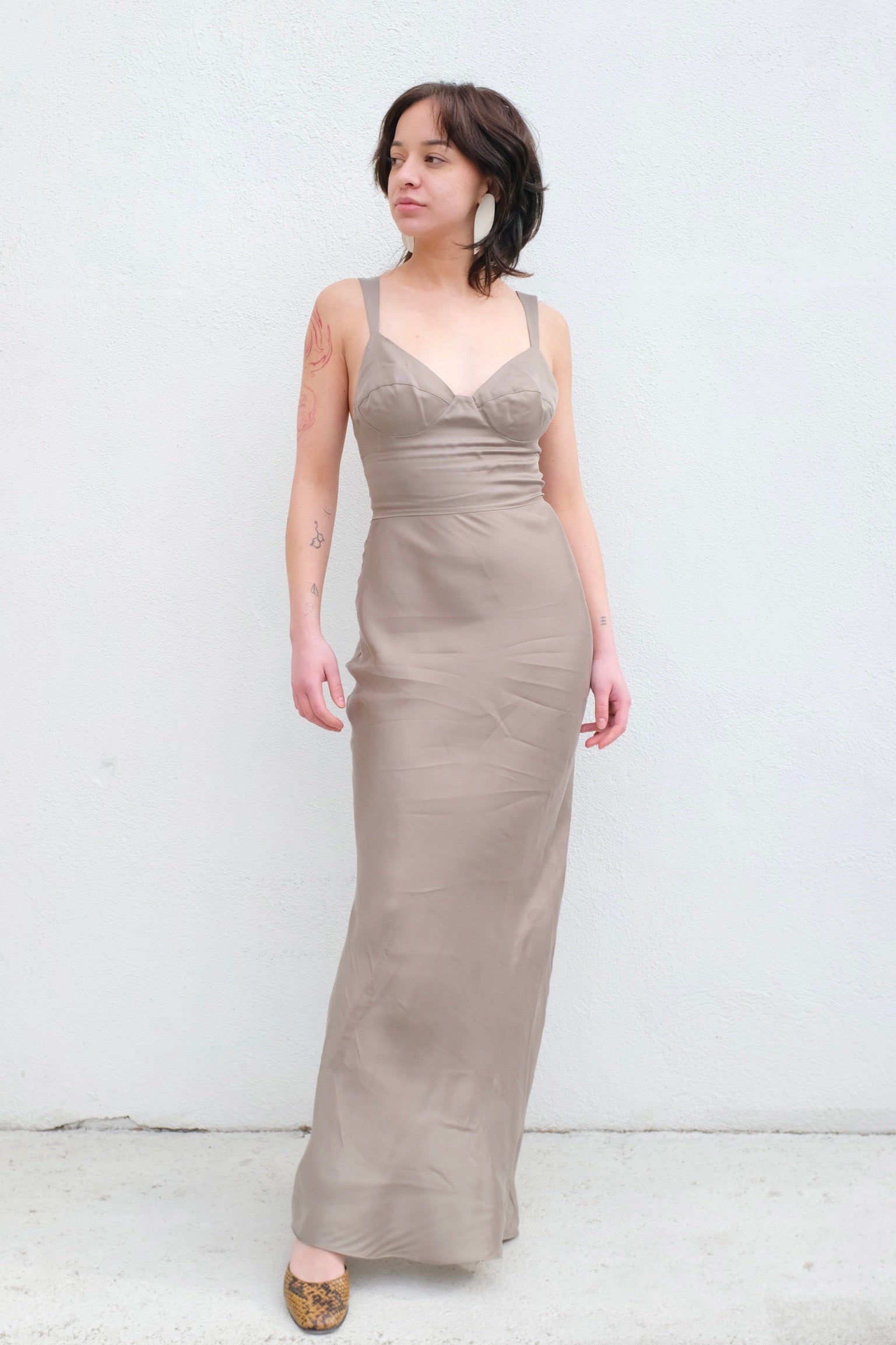 St.Agni Peignoir Slip Dress