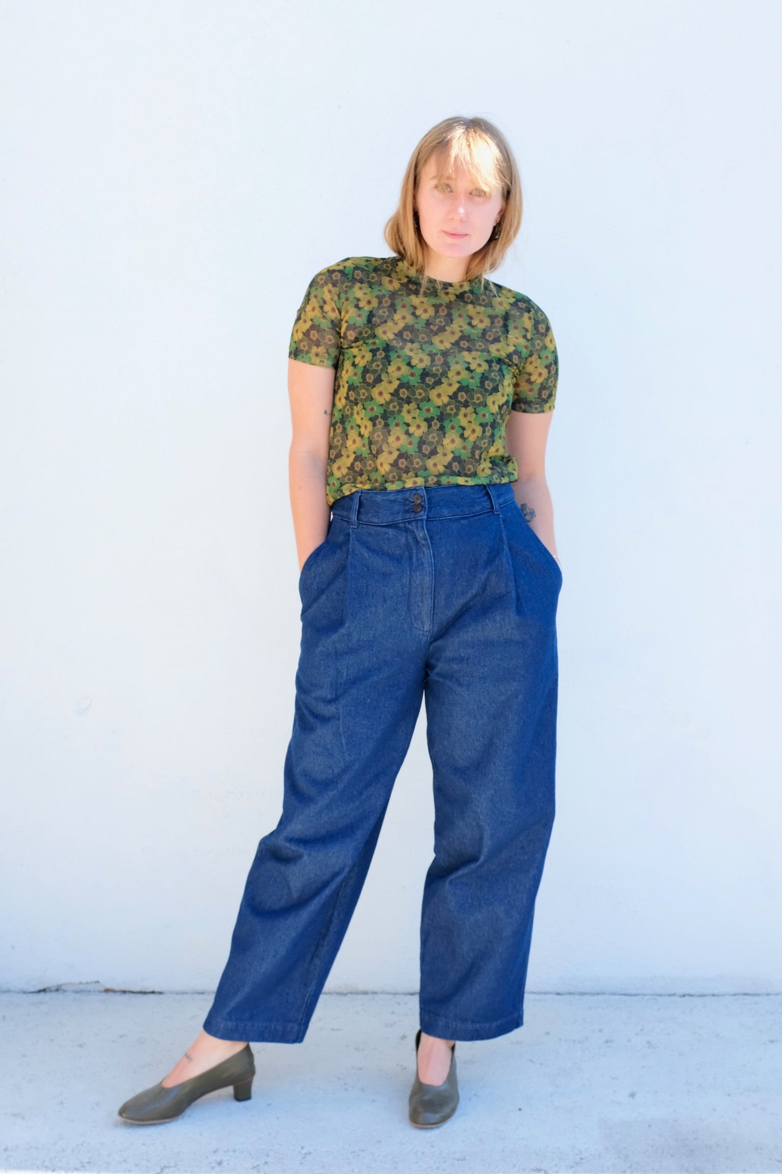 Girls of Dust British Worker Pant / Denim Blue
