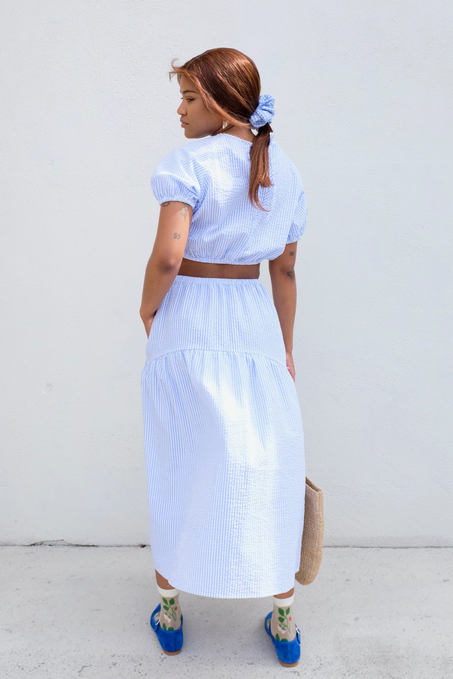 Bronze Age Field Skirt / Gabby Stripe