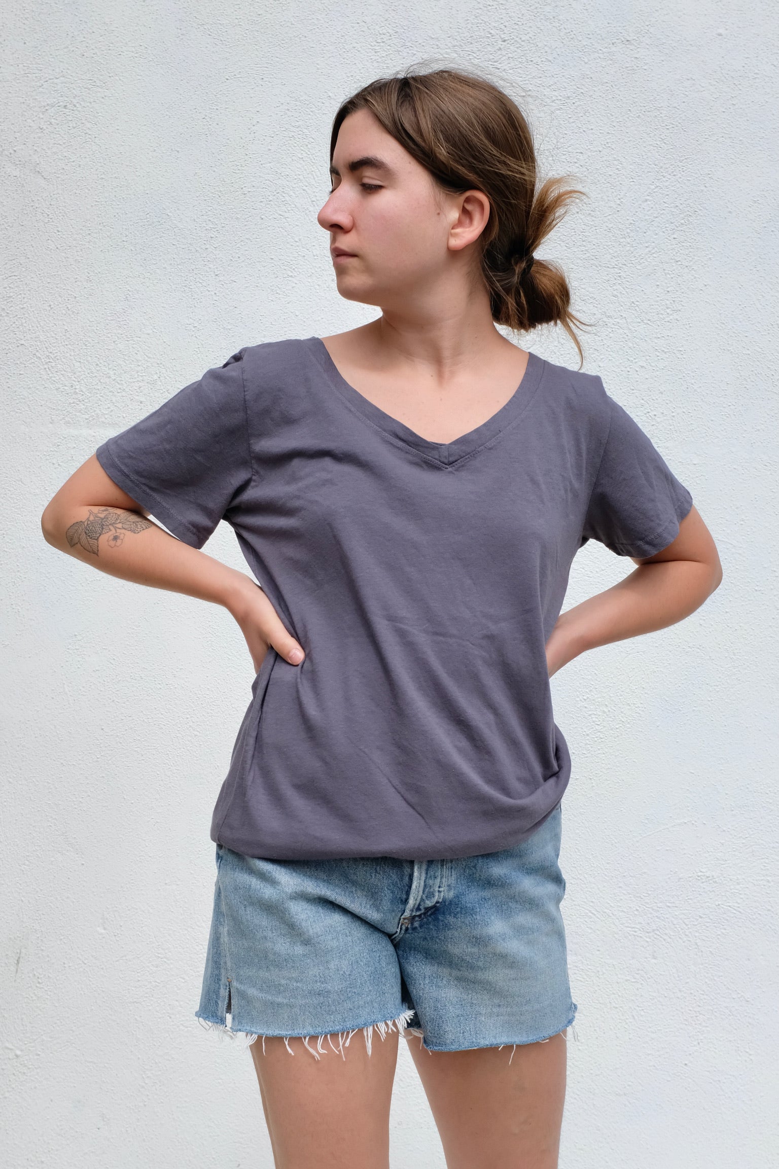 Jungmaven Santa Ynez V-Neck / Diesel Gray