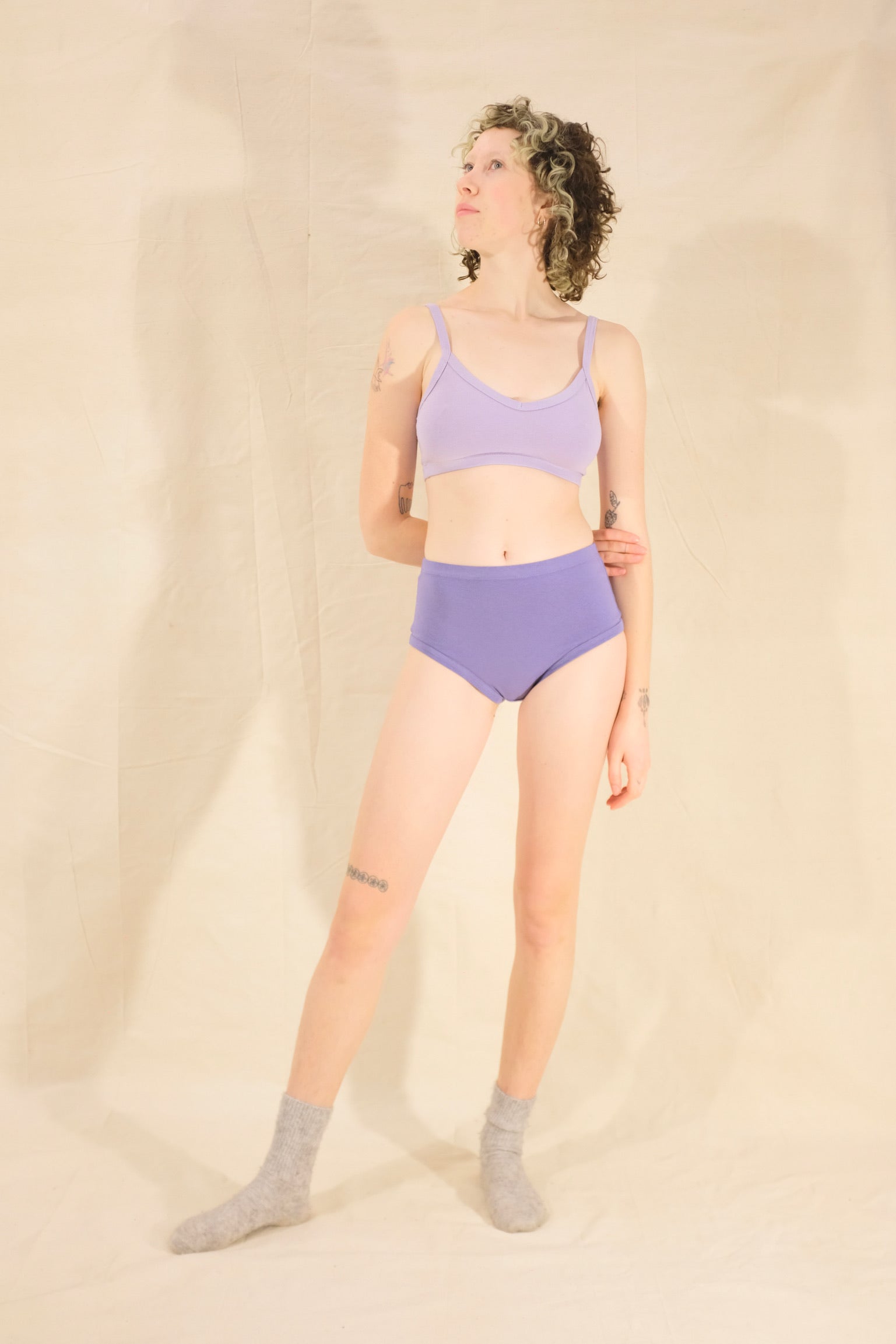 Jungmaven High Waist Brief / Lavender Violet