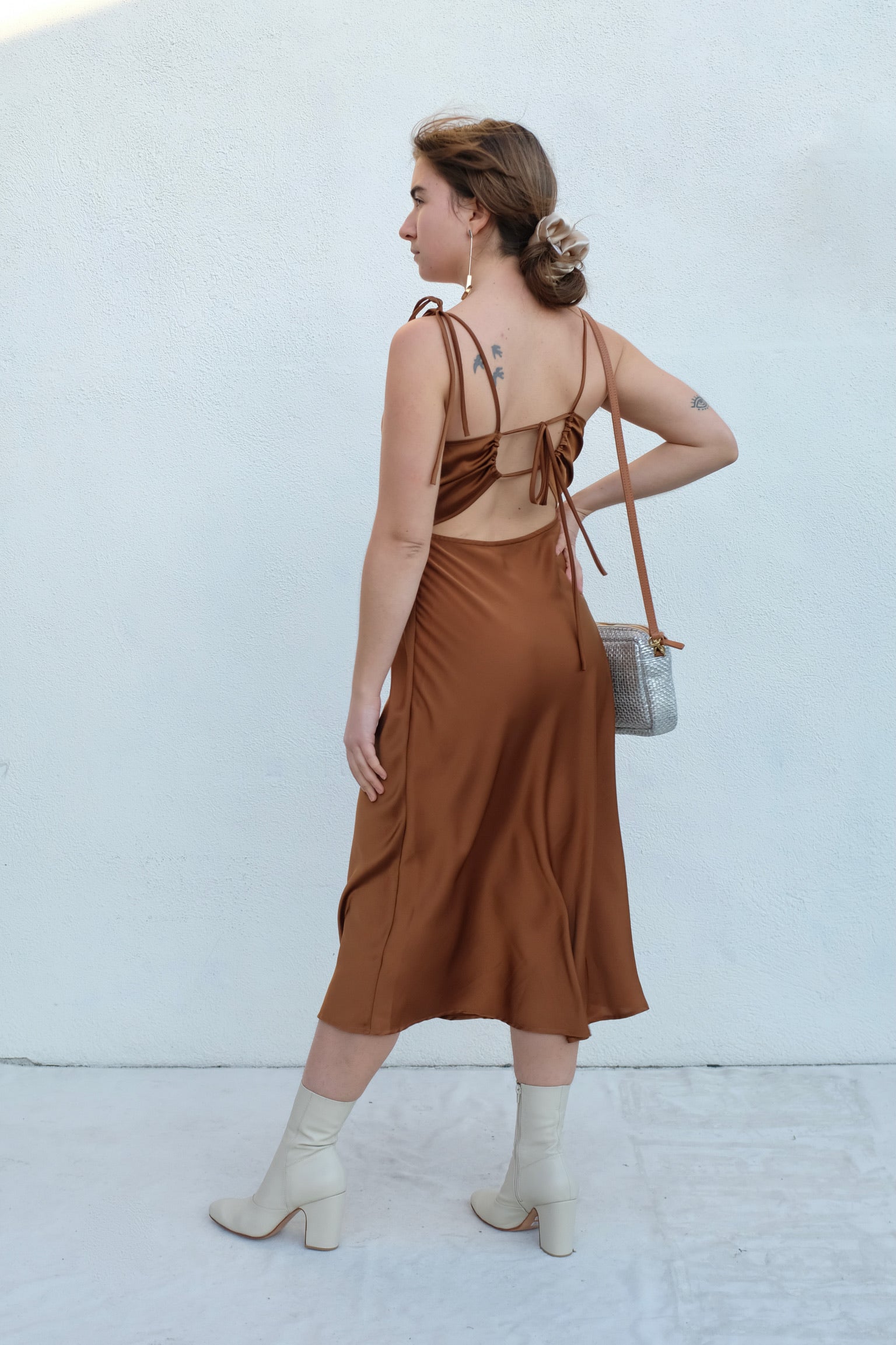 Bronze Age Heartbreak Slip Dress / Cocoa