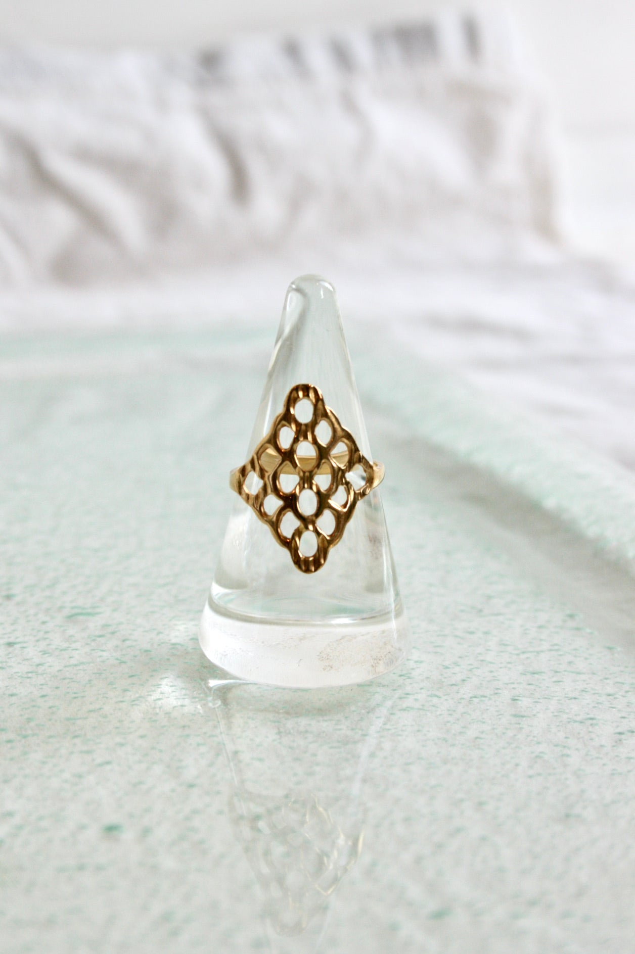 Mercurial nyc Lattice Ring / Gold Vermile
