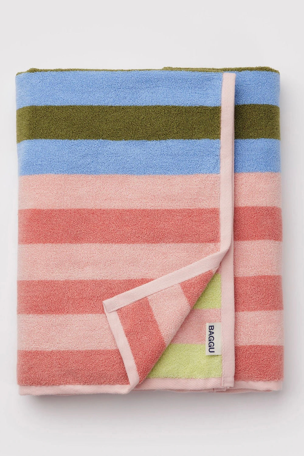 BAGGU Bath Towel / Sherbert Stripe