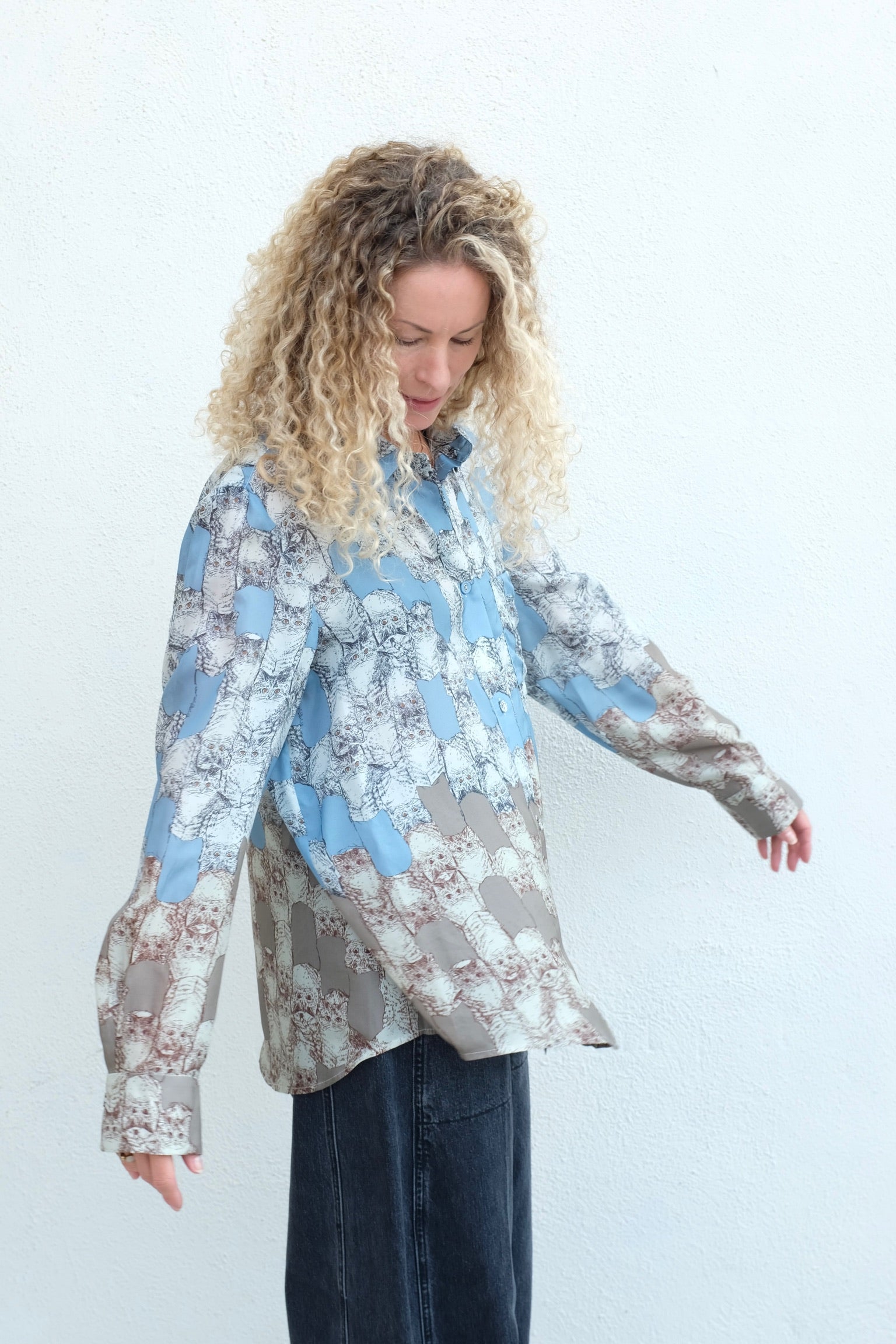 Rachel Comey Lilo Top / Blue Cats