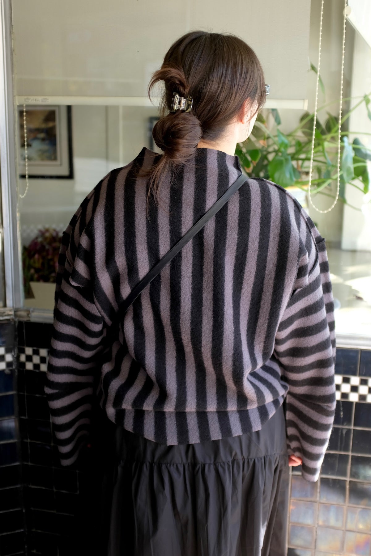 Rus Shikai Polo Sweater / Black + Marengo
